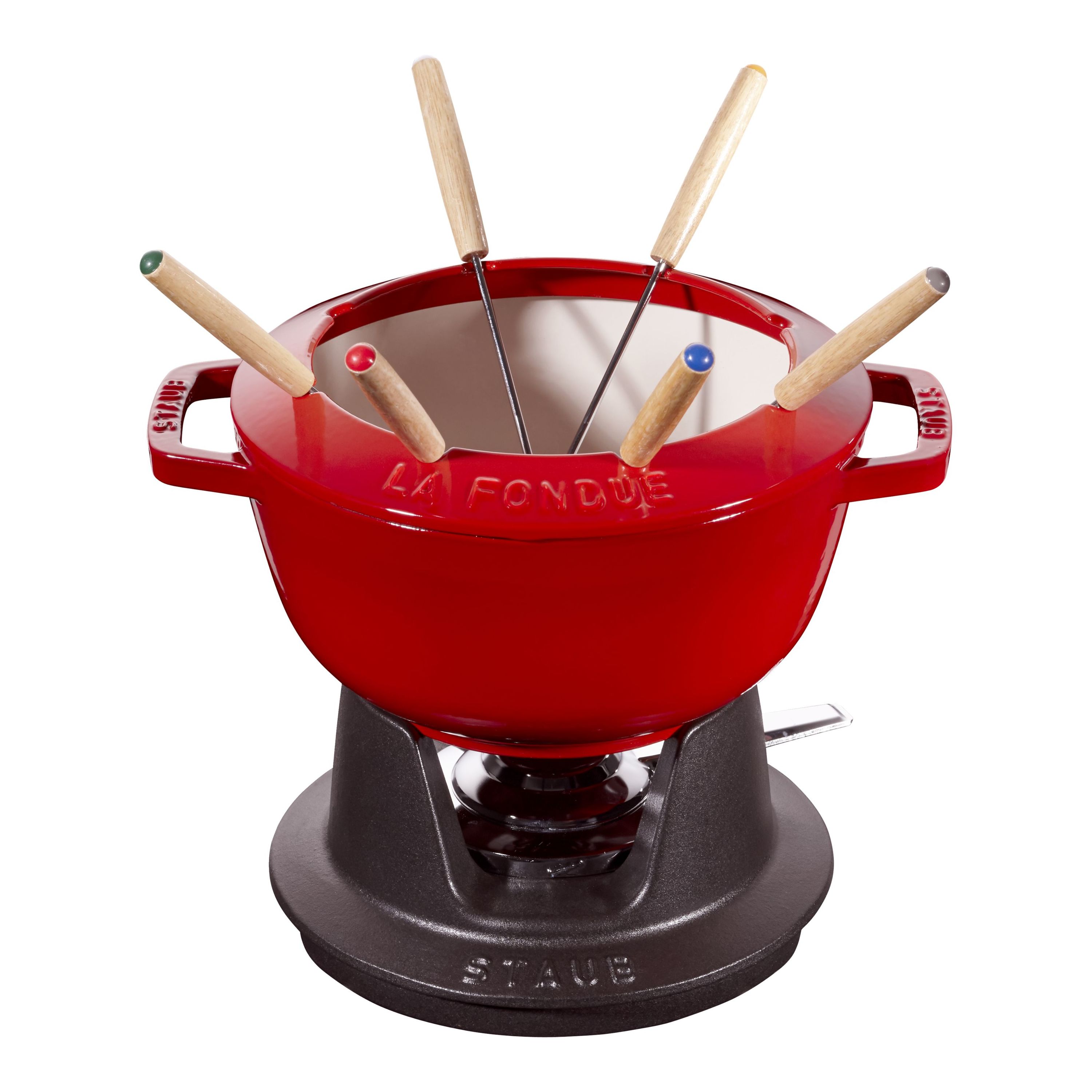 Staub Specialities Fondue Set 20 cm, Kirsch-Rot