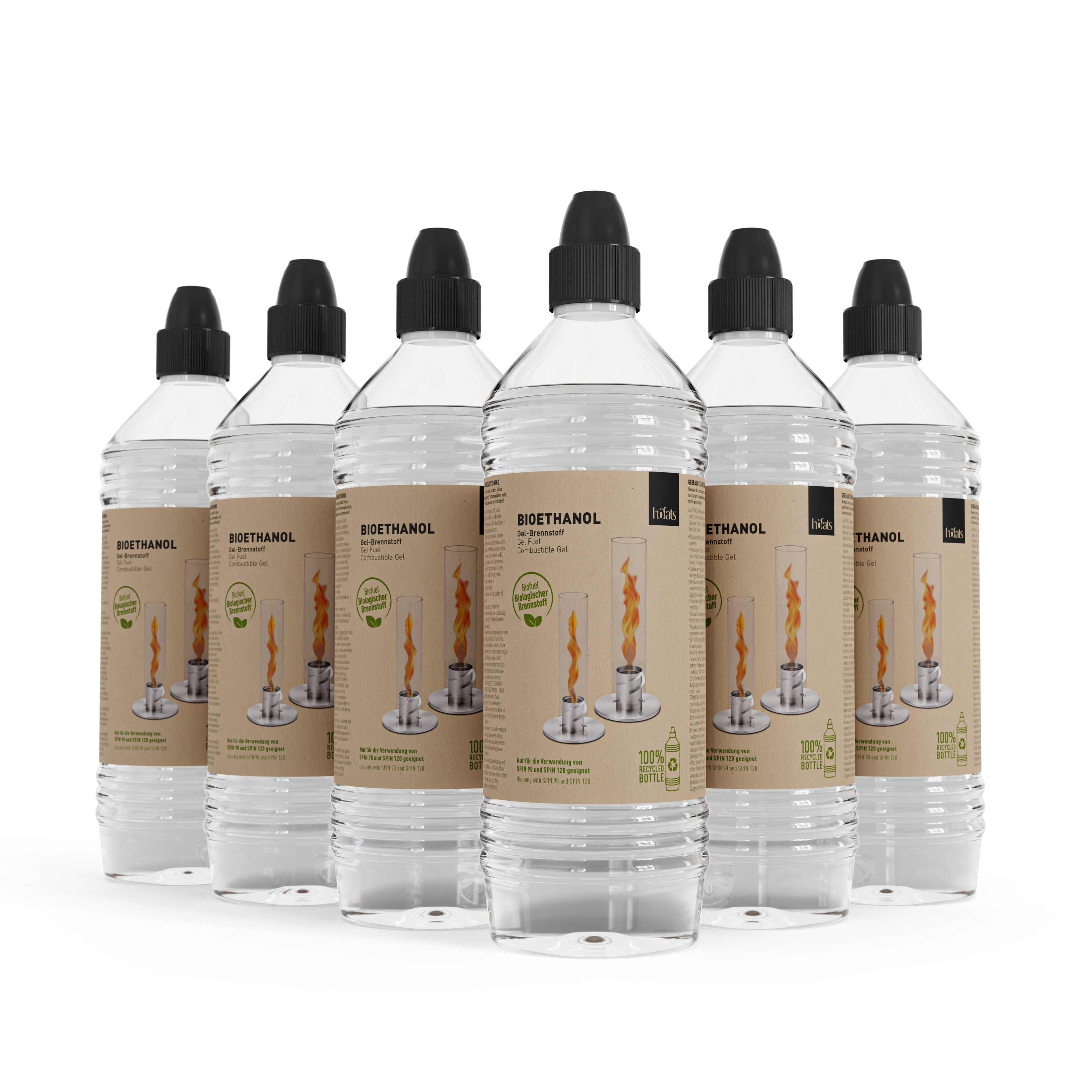 Höfats Bioethanol (6er-Pack) Gel-Brennstoff