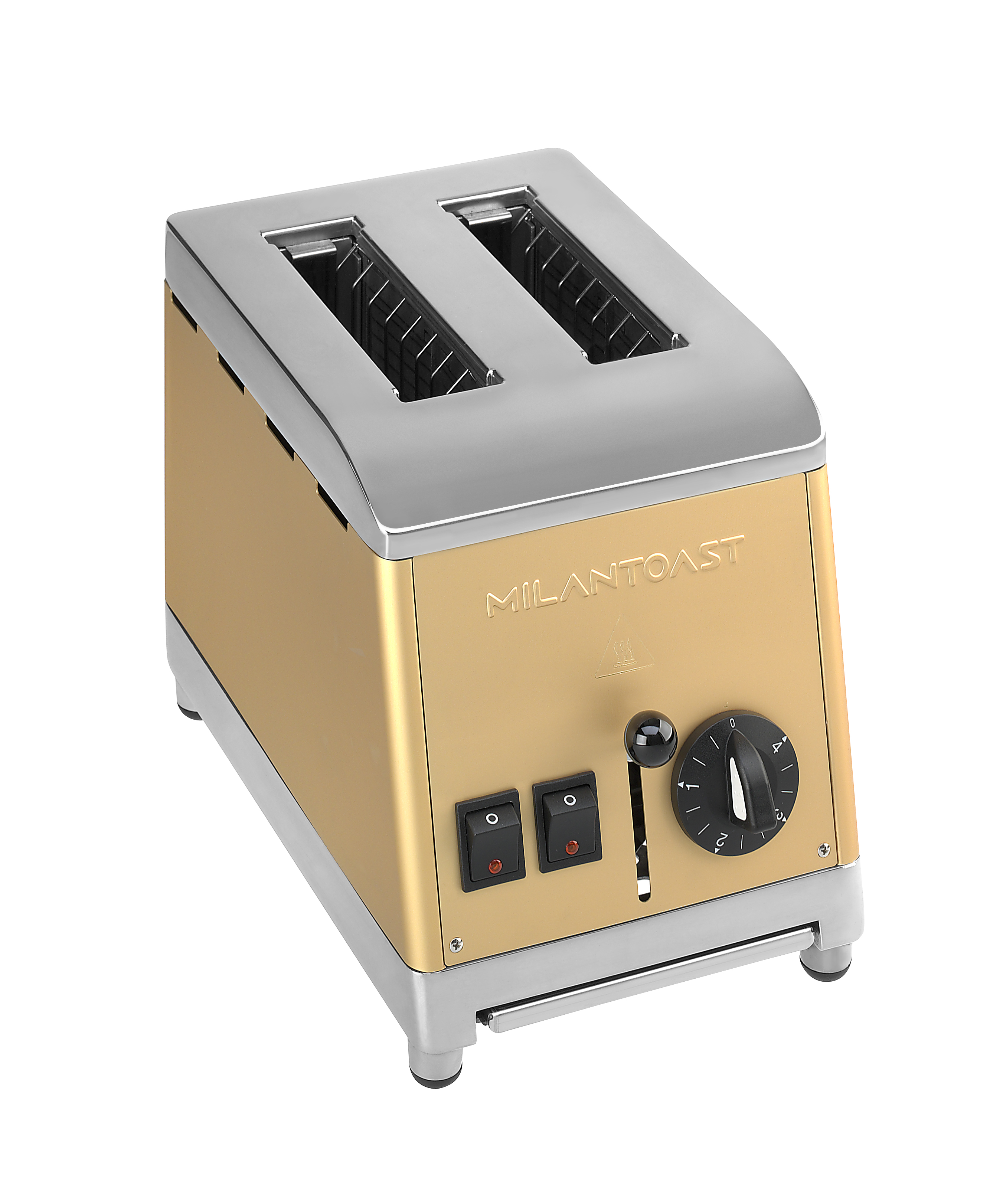 Milantoast 2-Schlitz-Toaster gold