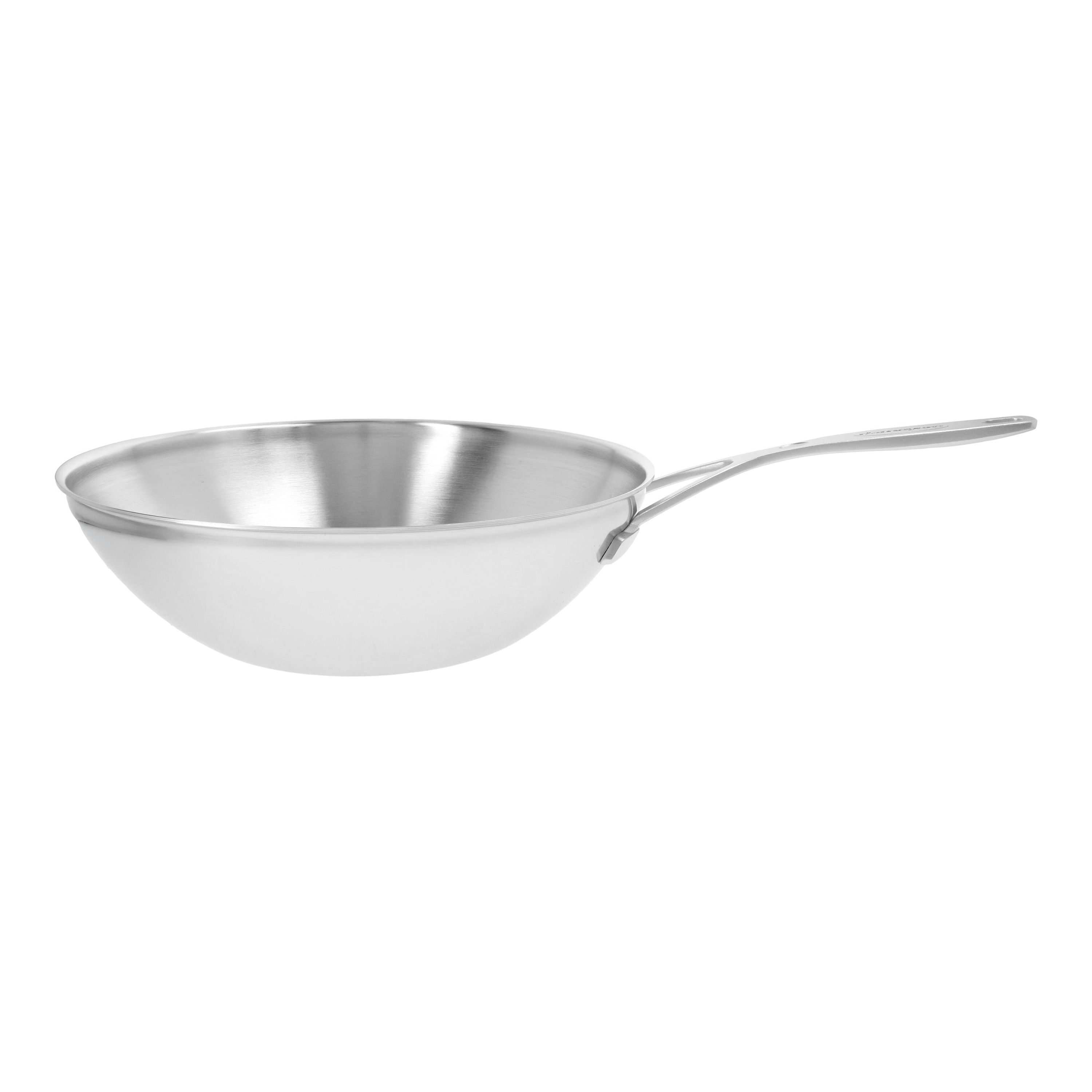 Demeyere Industry 5 Wok flacher Boden 30 cm, 18/10 Edelstahl