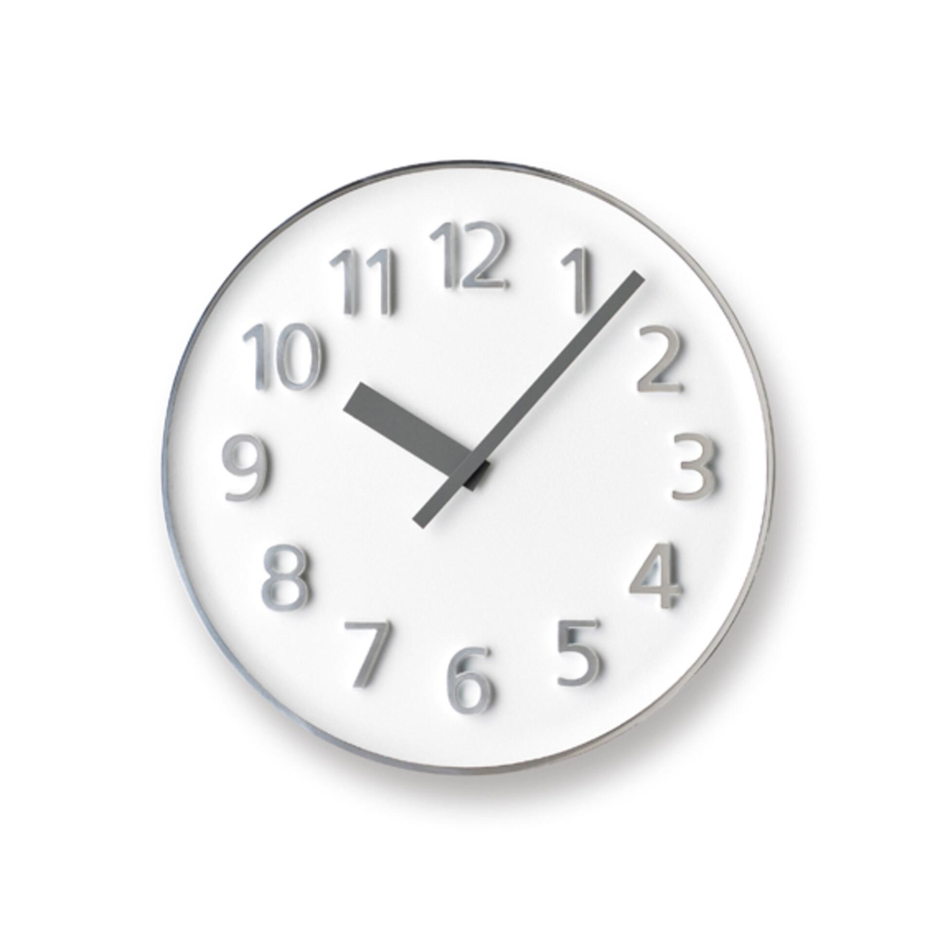 Lemnos Founder Clock Wanduhr Weiß