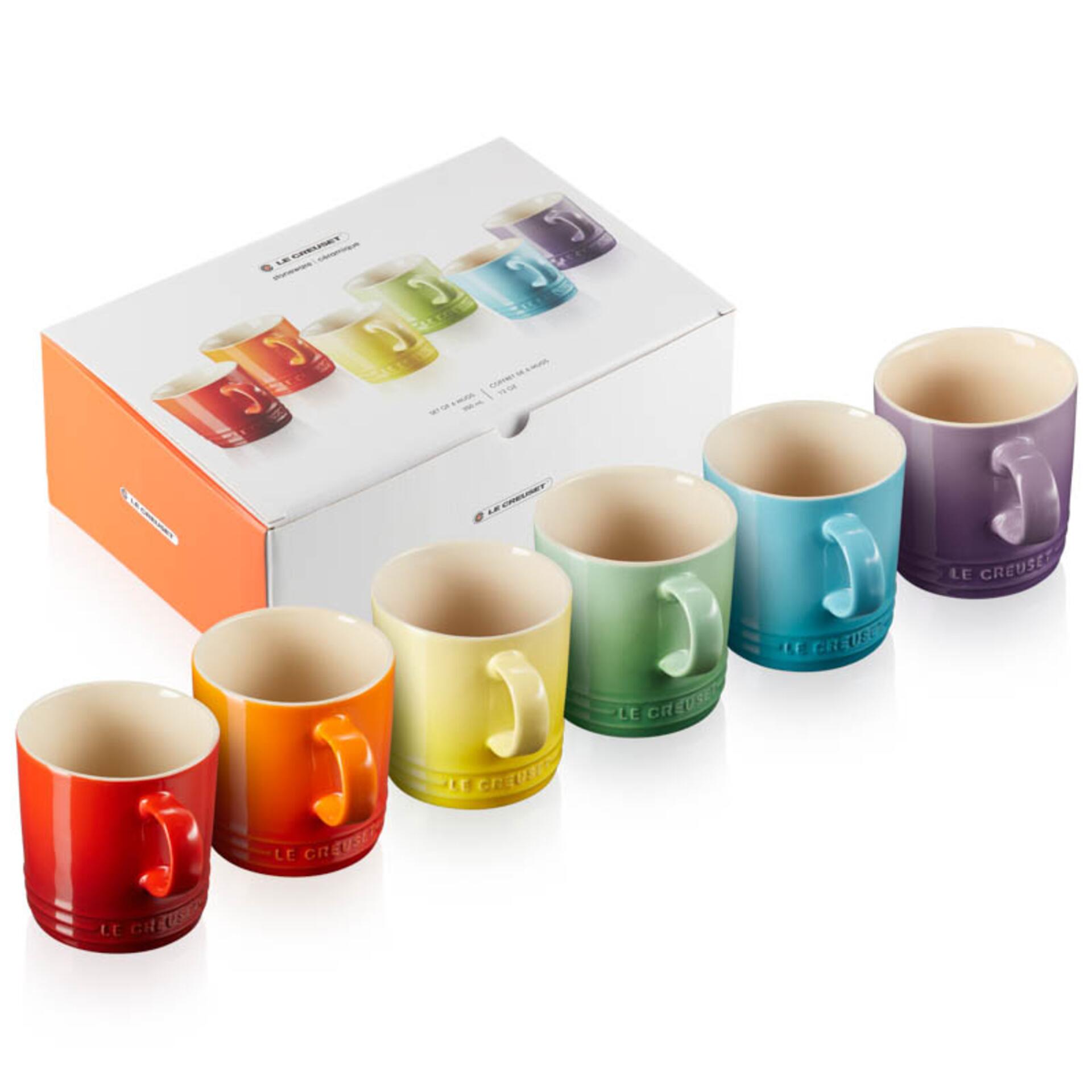 Le Creuset Becher 350 ml 6er-Set Regenbogen