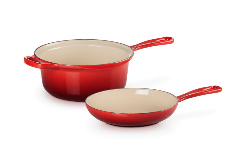 Le Creuset Marmitout 2 in 1 Kirschrot