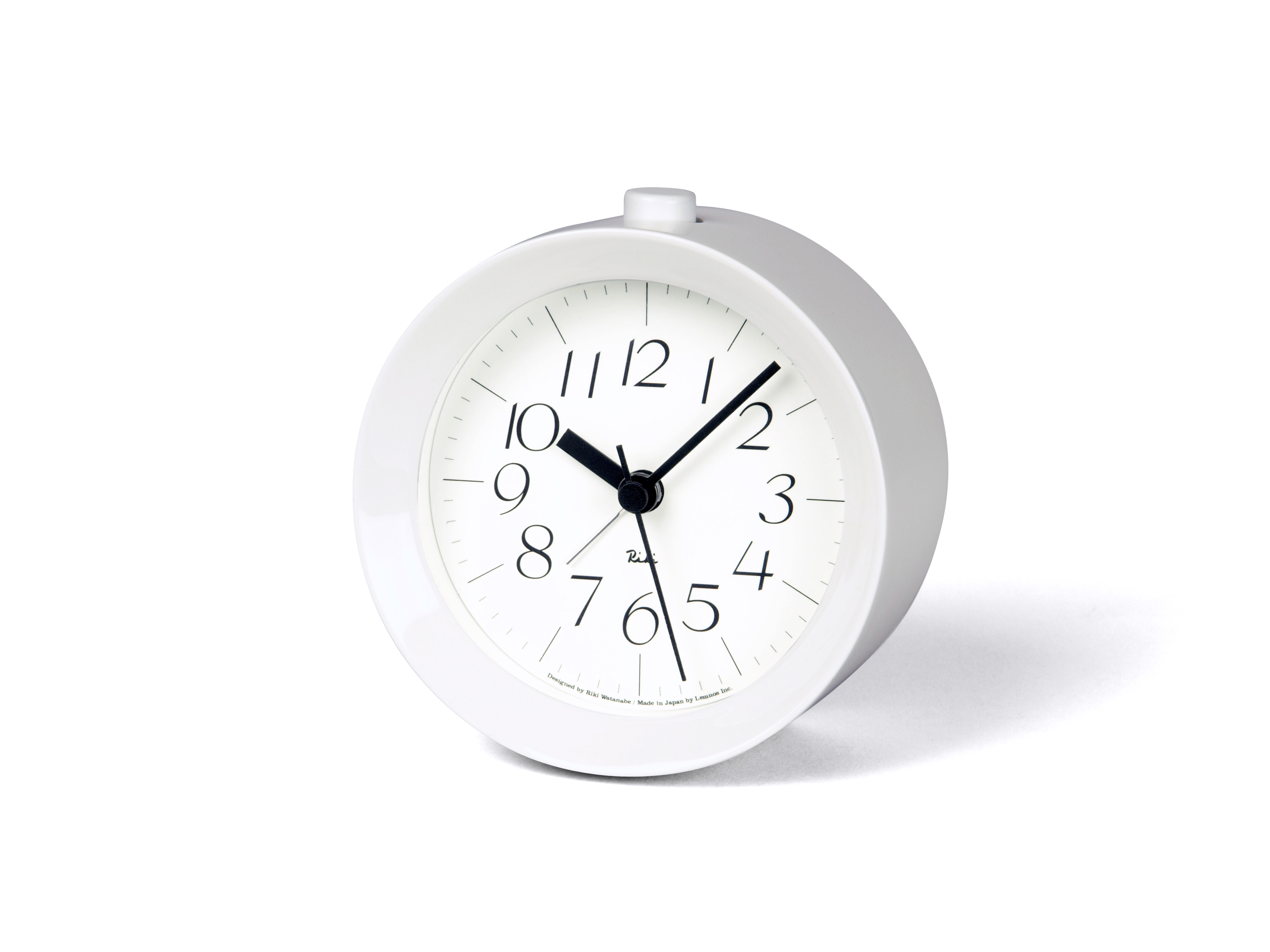 Lemnos Wecker RIKI Alarm Clock / white Lemnos Wecker RIKI Alarm Clock / white