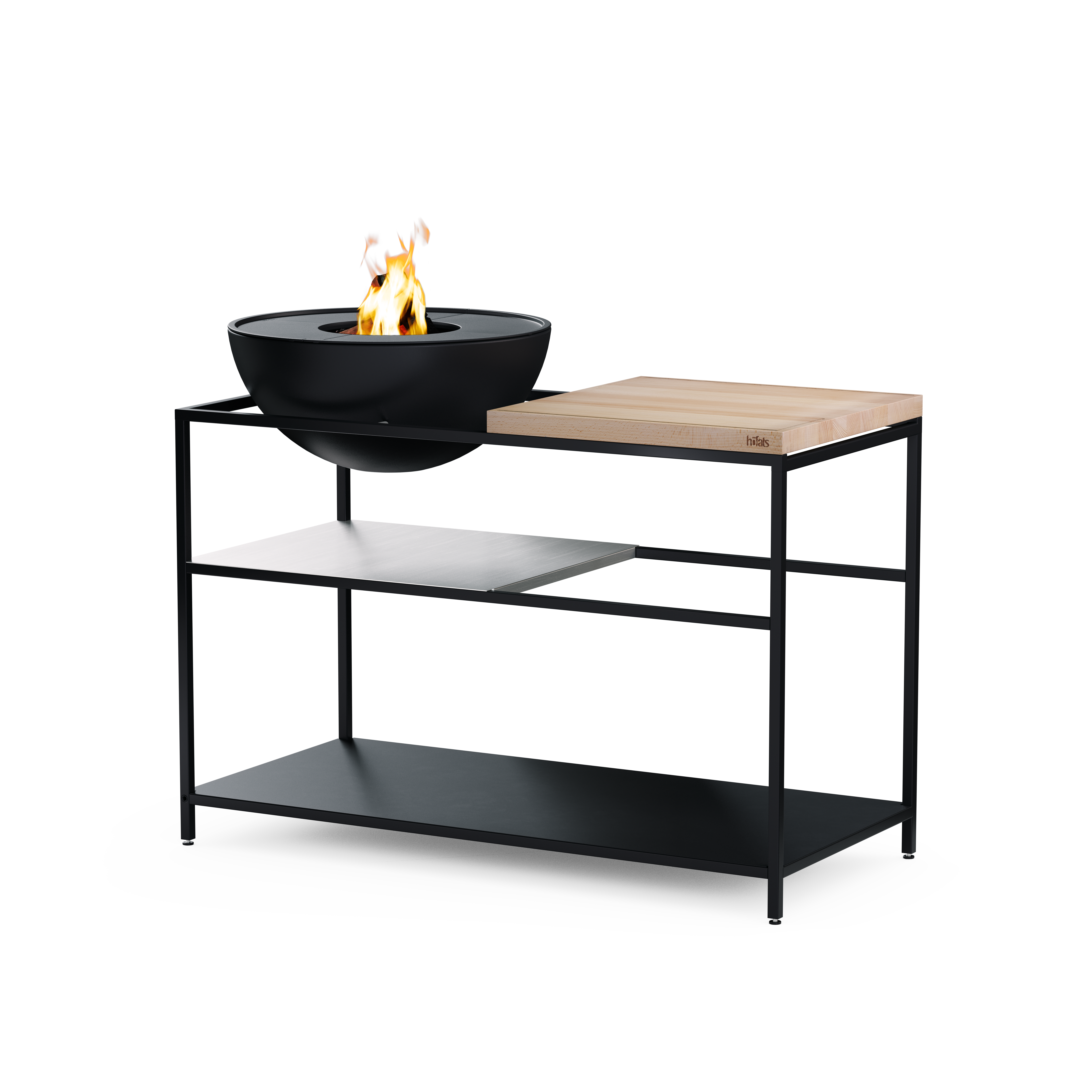 Höfats FIRE KITCHEN mit BOWL 57 Plancha-Grillset tief