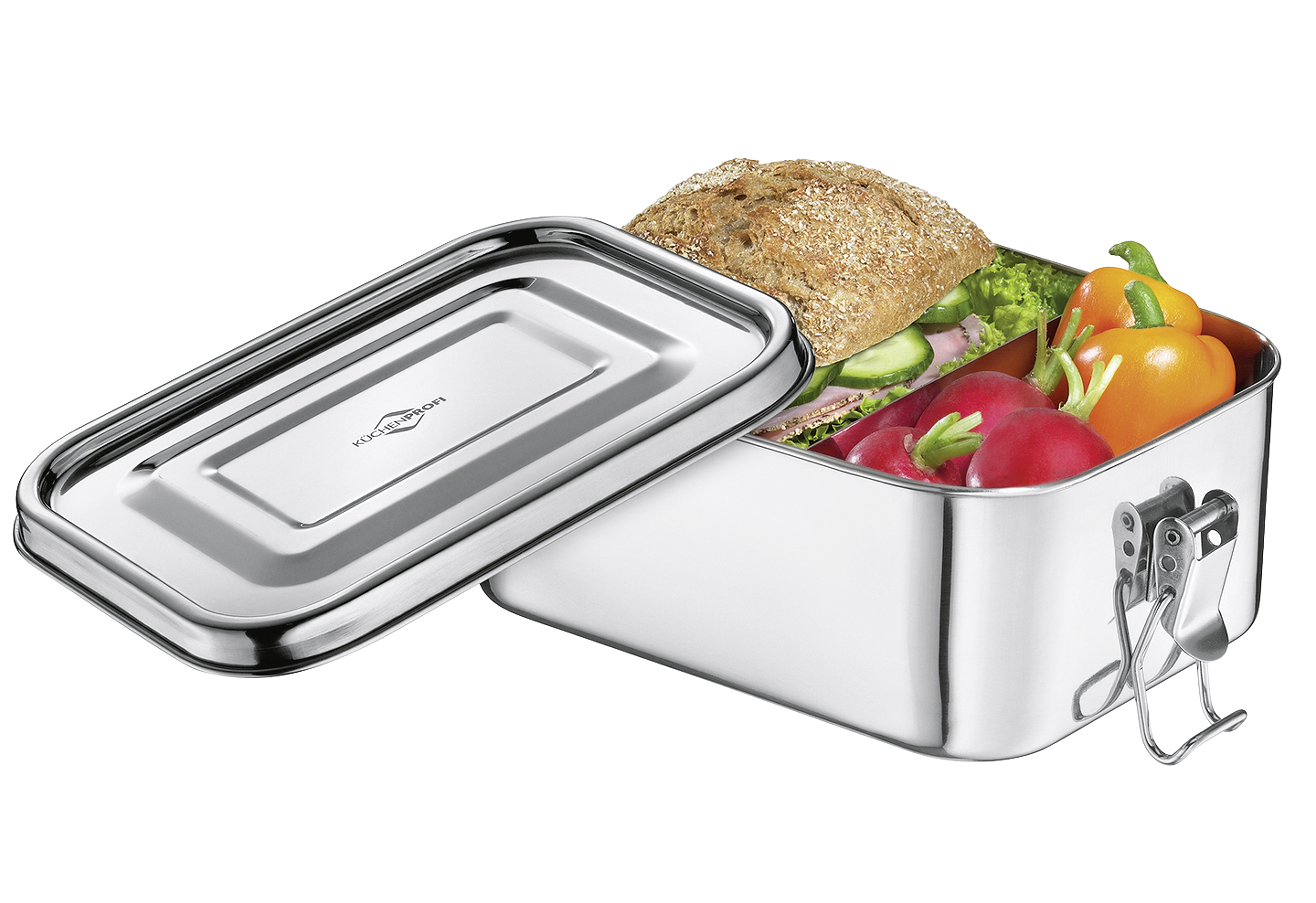 KÜCHENPROFI Lunchbox CLASSIC Edelstahl klein 17,5x13x6,5cm