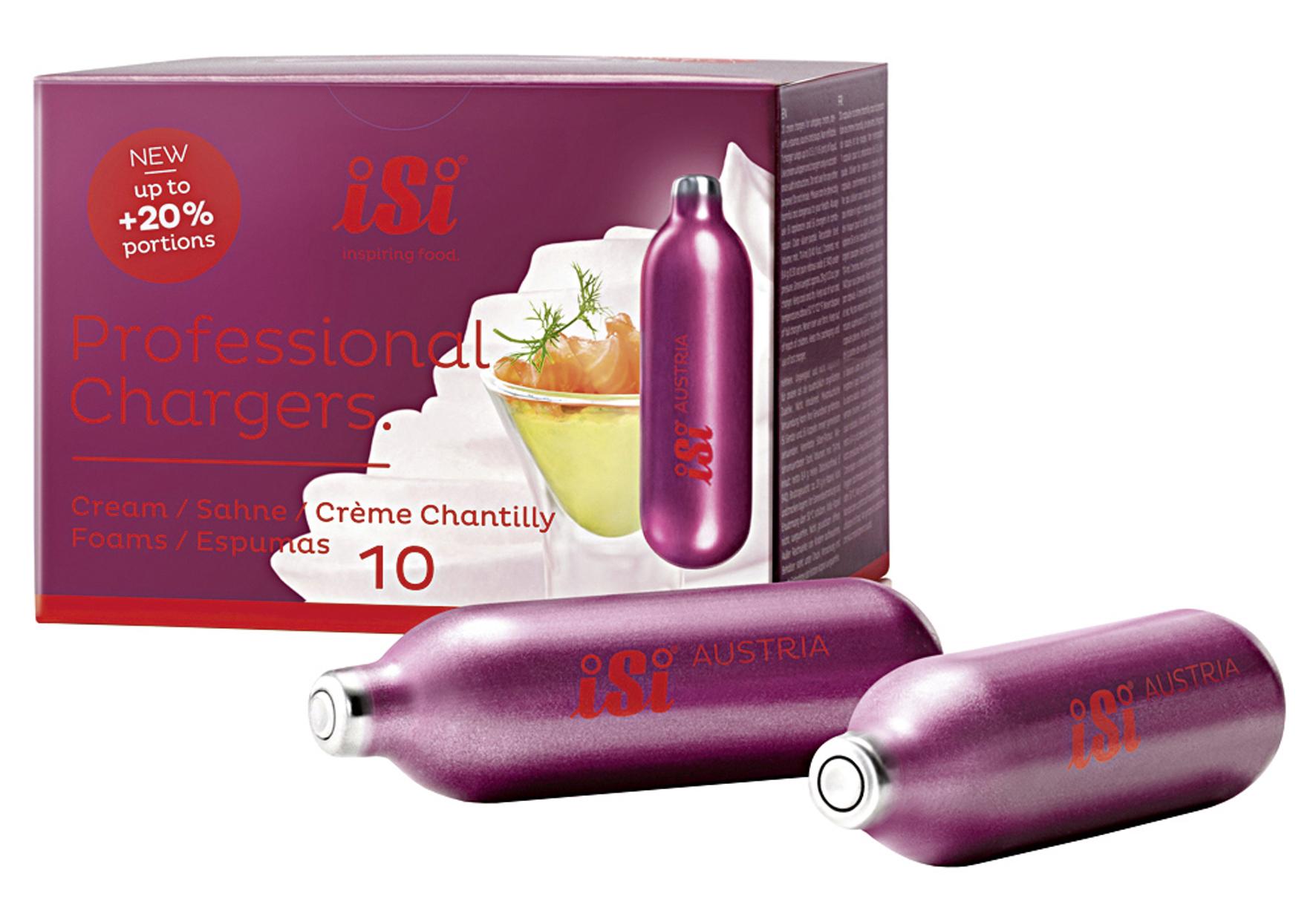 ISI Sahnekapseln "Professional Chargers" pink