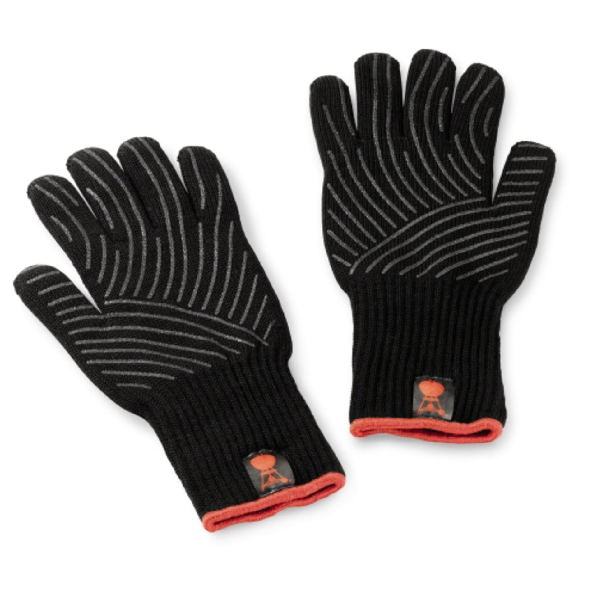 Weber Grillhandschuh-Set mit Silikon-Griffflächen Größe S/M