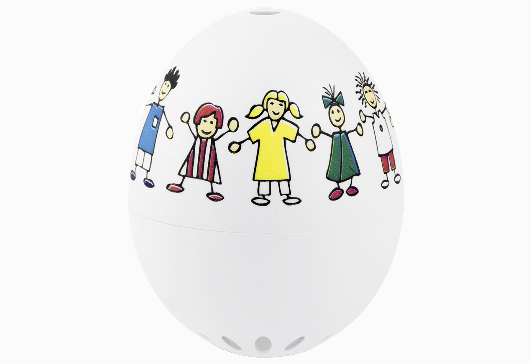 BRAINSTREAM Eieruhr PiepEi "Kinder" Ø 4.5 cm weiß