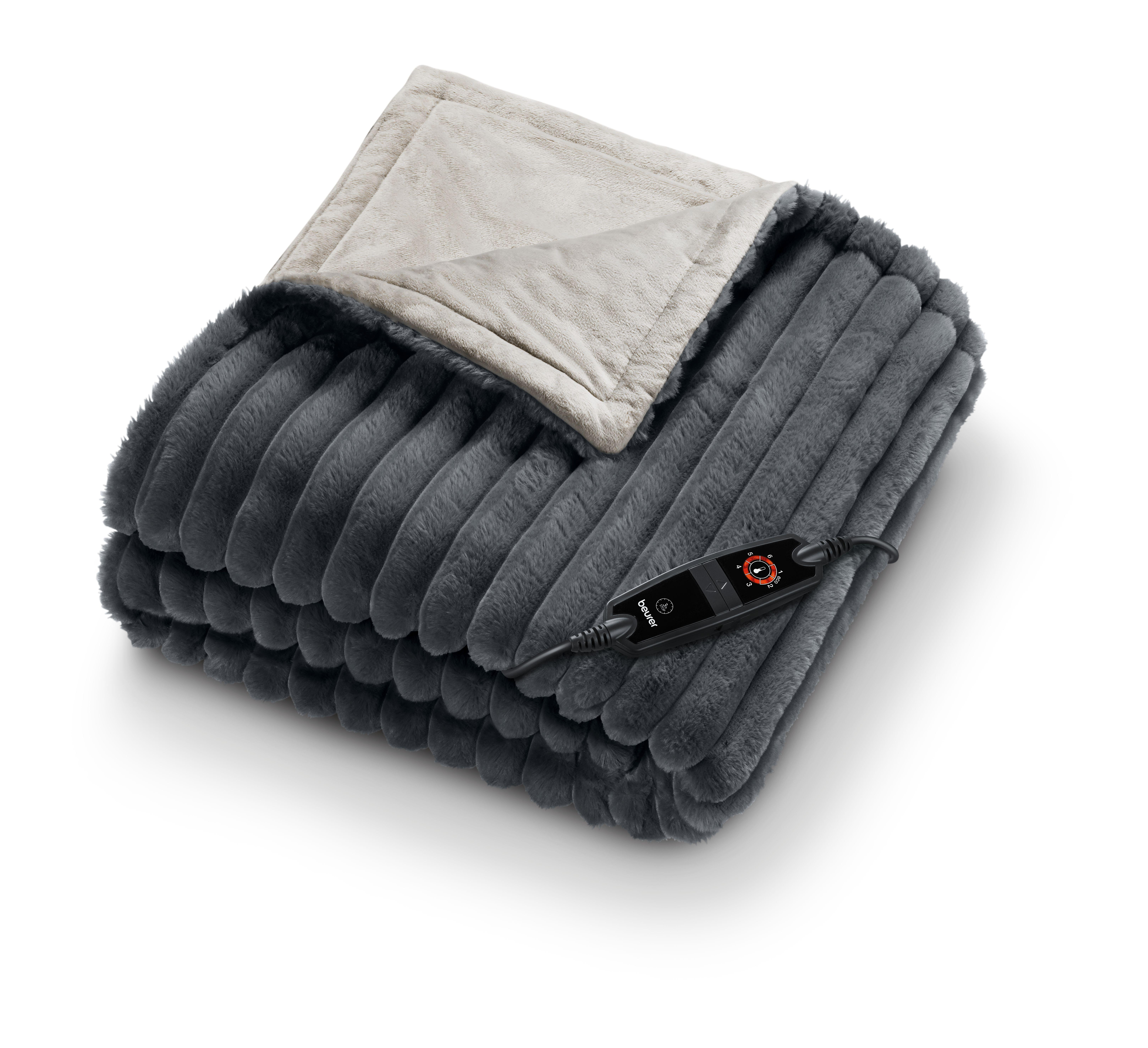 Beurer Design-Wärmezudecke Stockholm HD 82 schwarz/grau