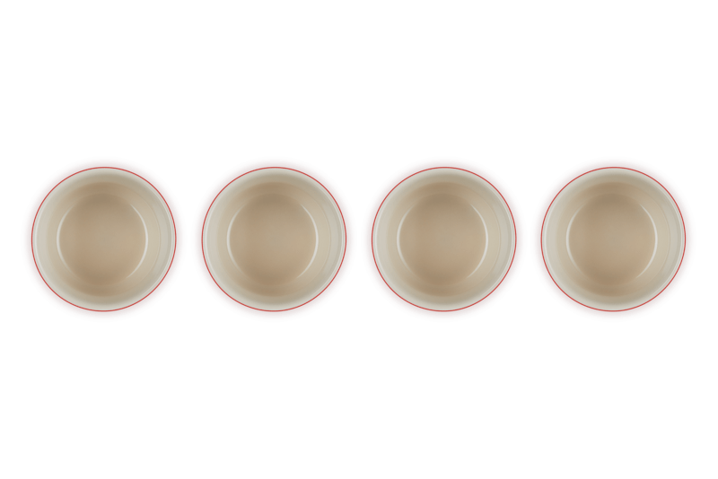 Le Creuset Mini Förmchen-Set (4 Stück) Kirschrot