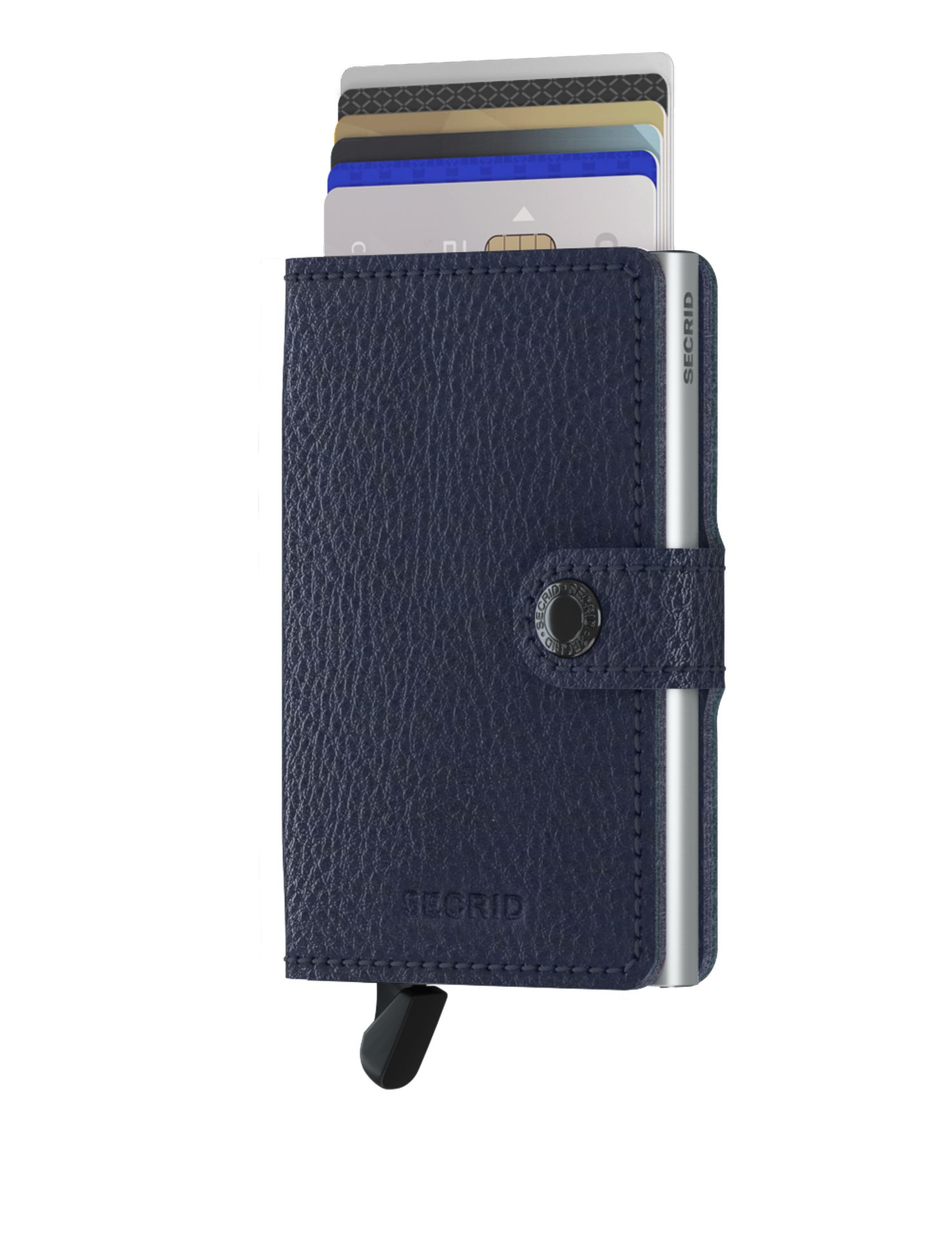 Secrid Miniwallet  Vegetable Tanned Navy-Silver