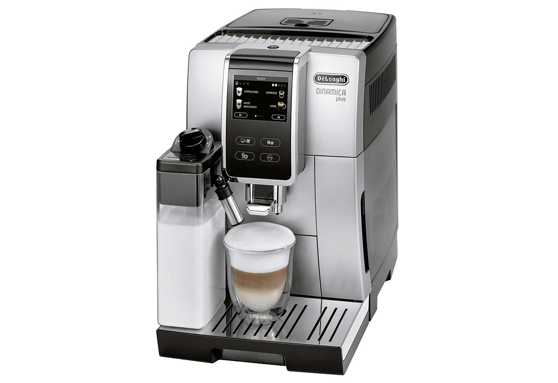 DELONGHI ECAM370.70.SB Kaffeevollautomat Dinamica plus silber/schwarz