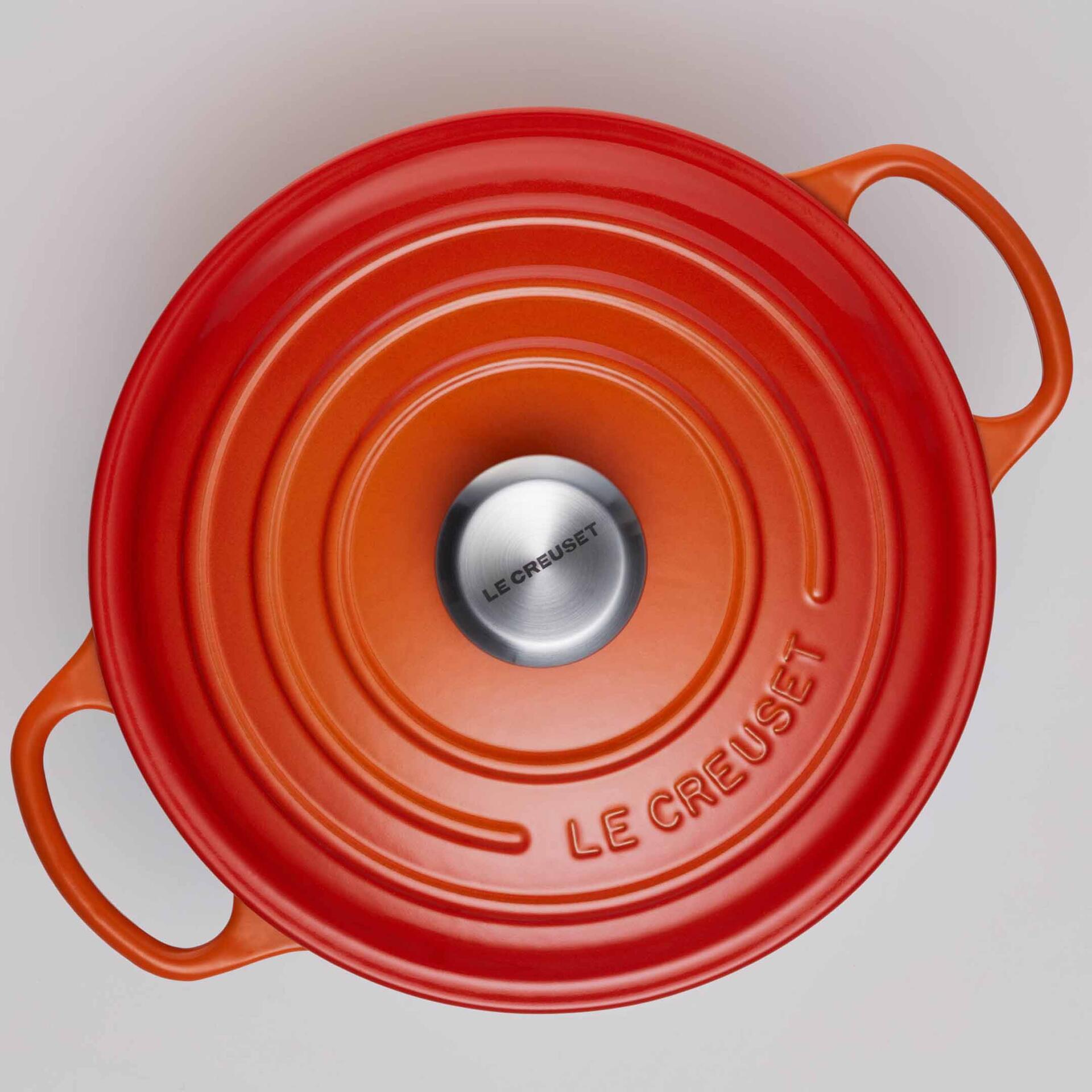 Le Creuset Bräter Signature 30 cm Ofenrot rund