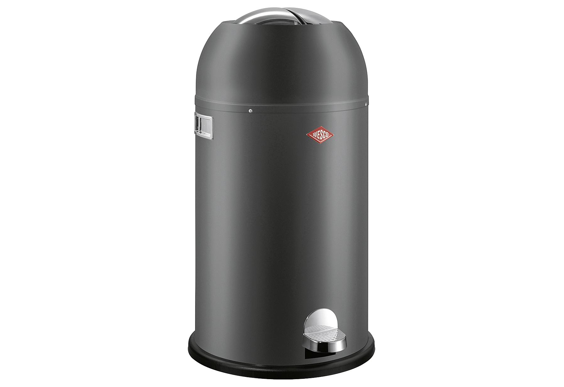 WESCO Tret-Abfallsammler "Kickmaster" 33000 ml graphit matt