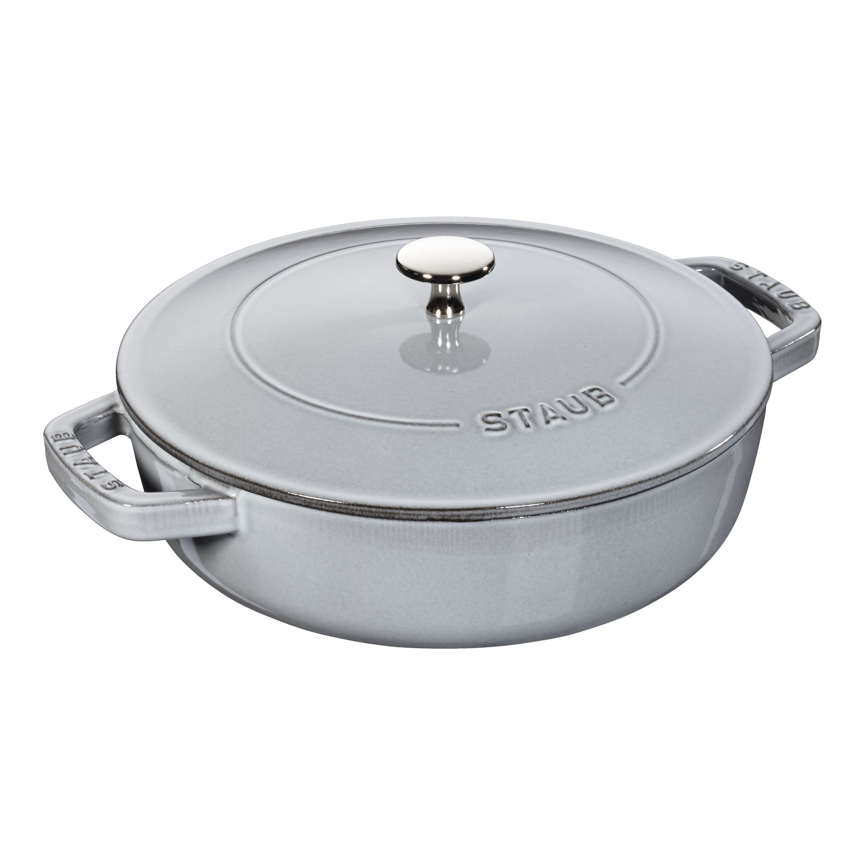 Staub Braisers Bräter mit Chistera Drop-Structure 24 cm, Gusseisen