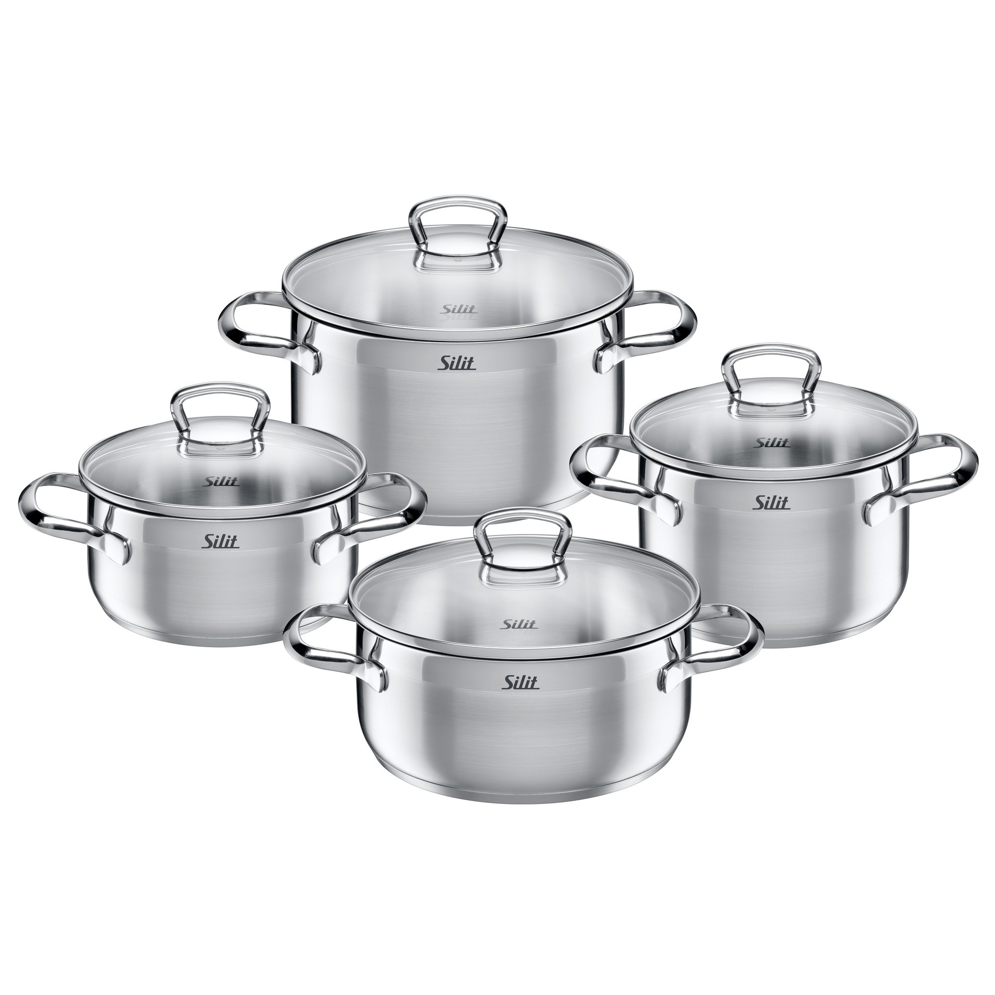 Silit Toskana Kochgeschirr-Set, 4-teilig edelstahl