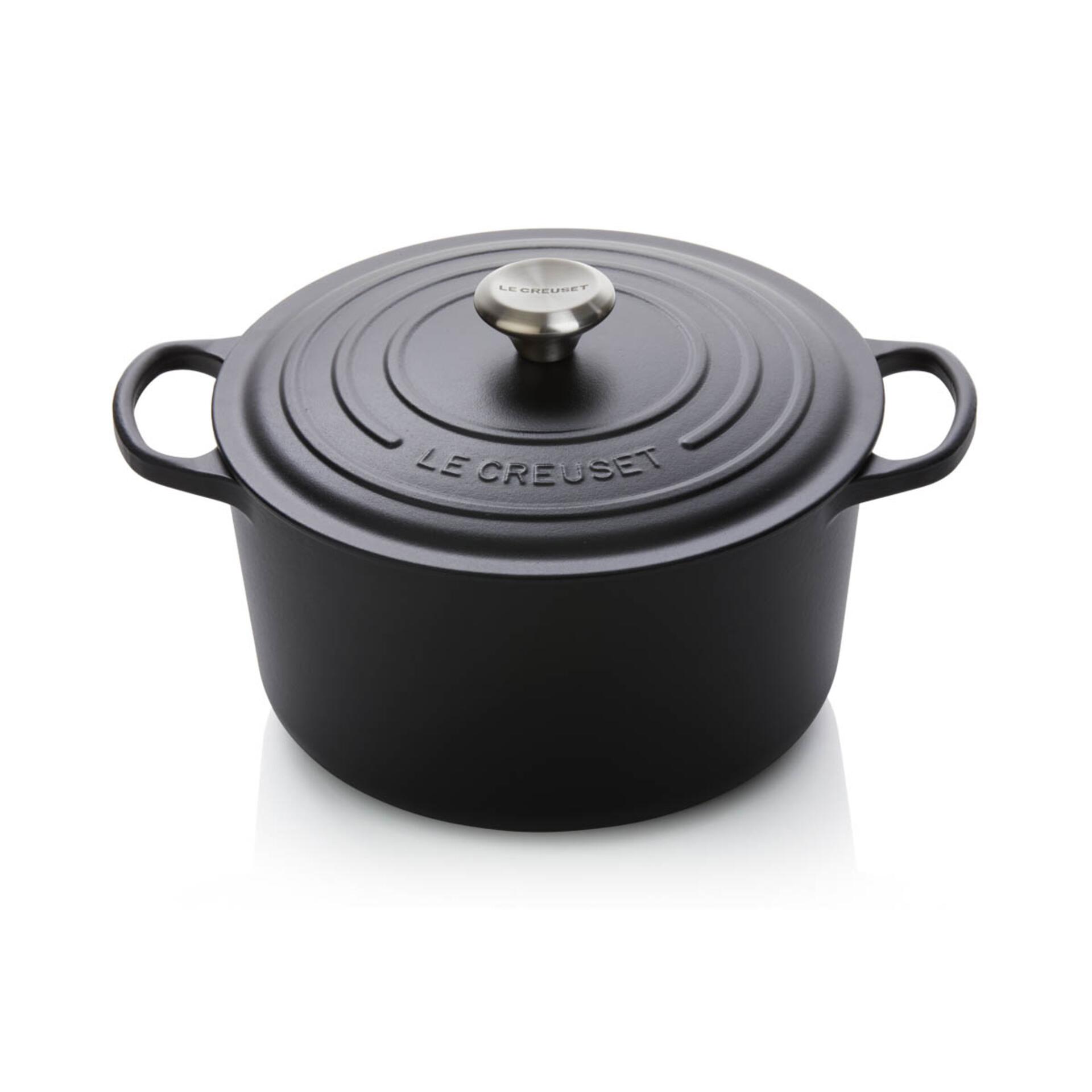 Le Creuset Bräter hoch Signature 24 cm Schwarz 5 Liter Le Creuset Bräter hoch Signature 24 cm Schwarz 5 Liter