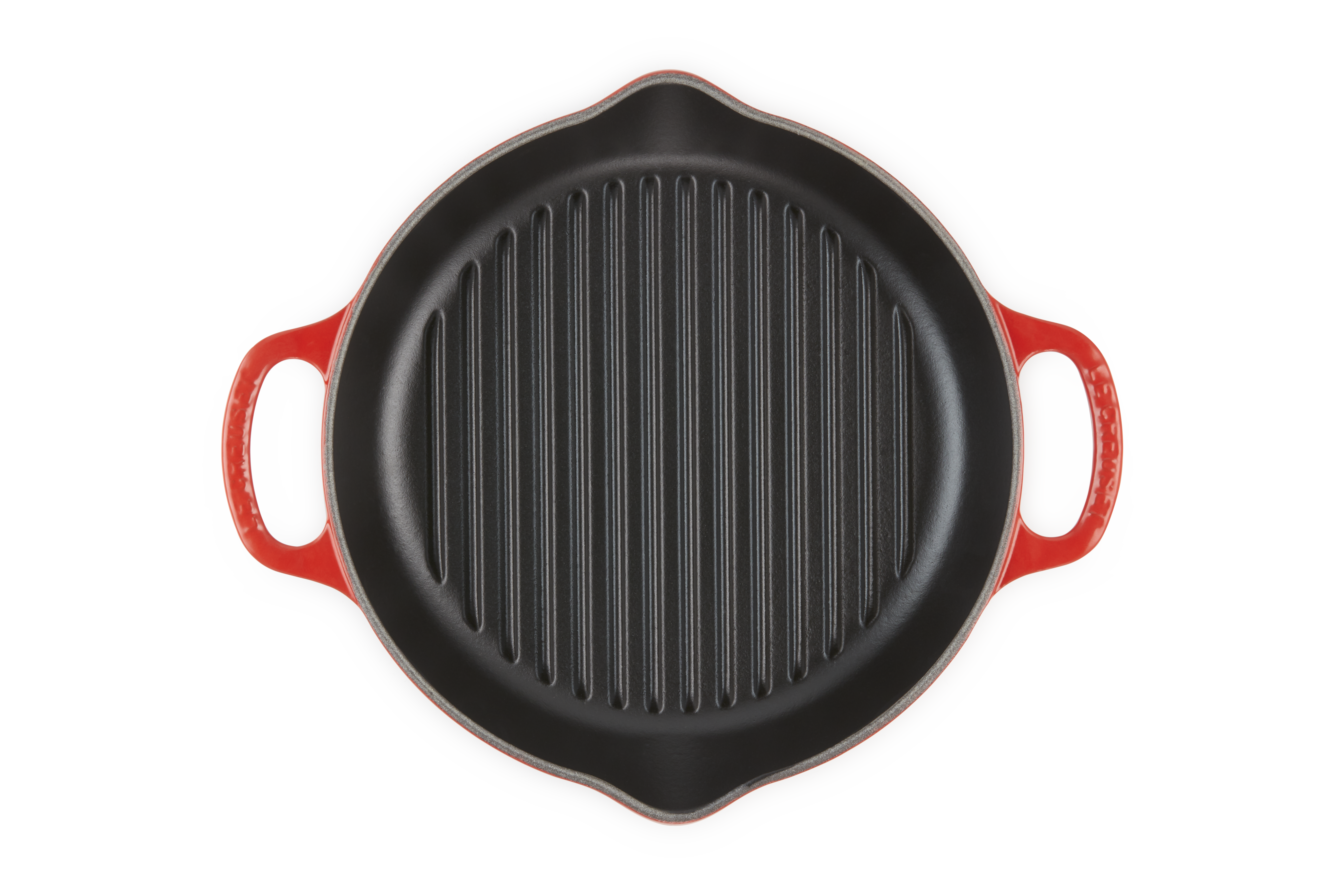 Le Creuset GRILLPLATTE RUND SIG 25 CM KIRSCHROT