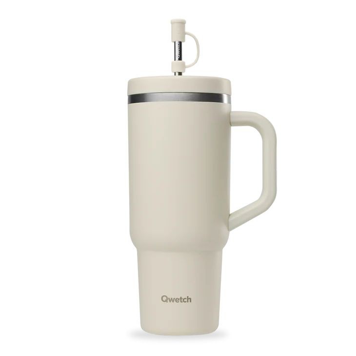 QWETCH Isolierbecher Edelstahl matt sand 900ml