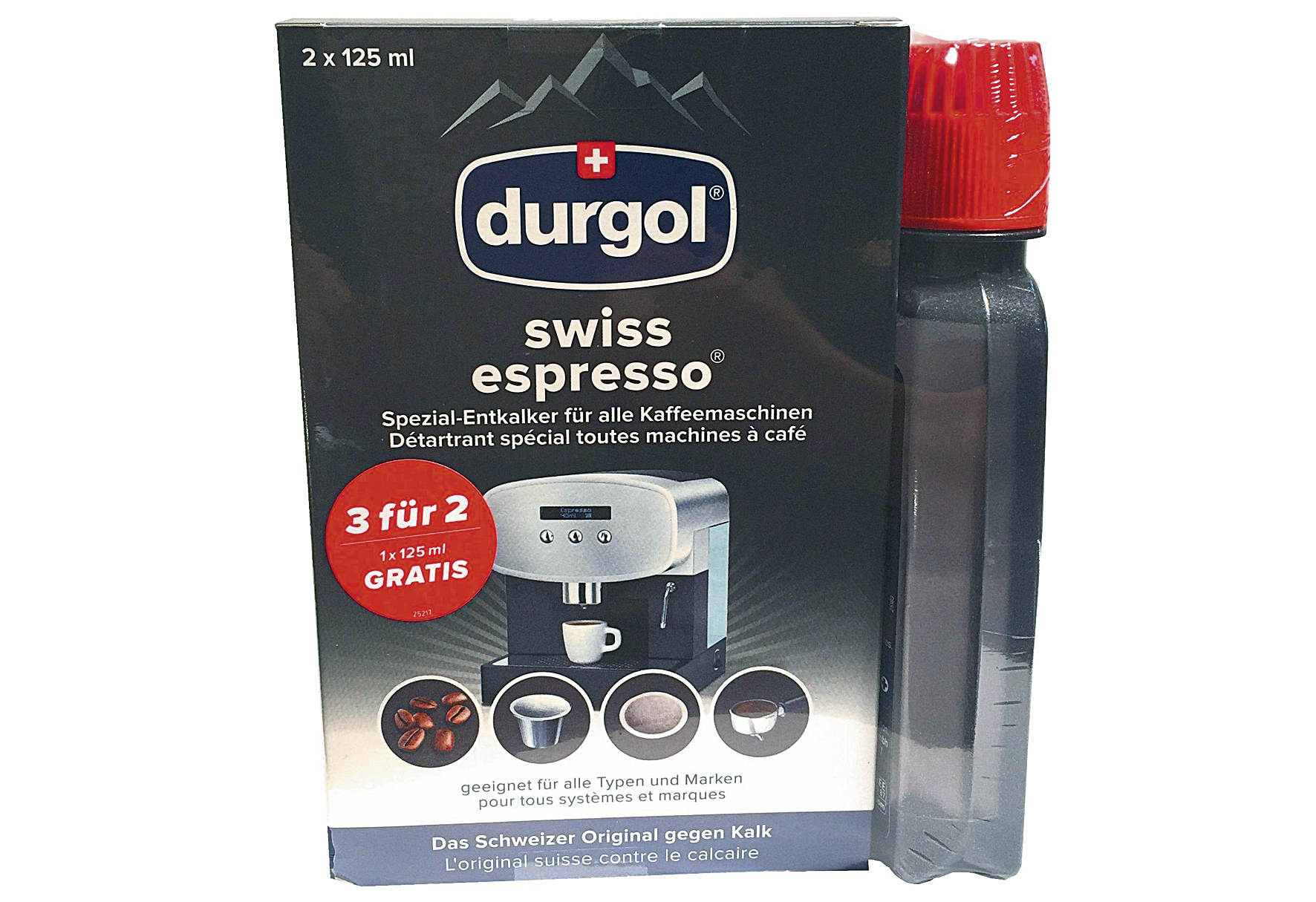 DURGOL Entkalker für Kaffeemaschinen 3 x 125 ml 3er Pack DURGOL Entkalker für Kaffeemaschinen 3 x 125 ml 3er Pack