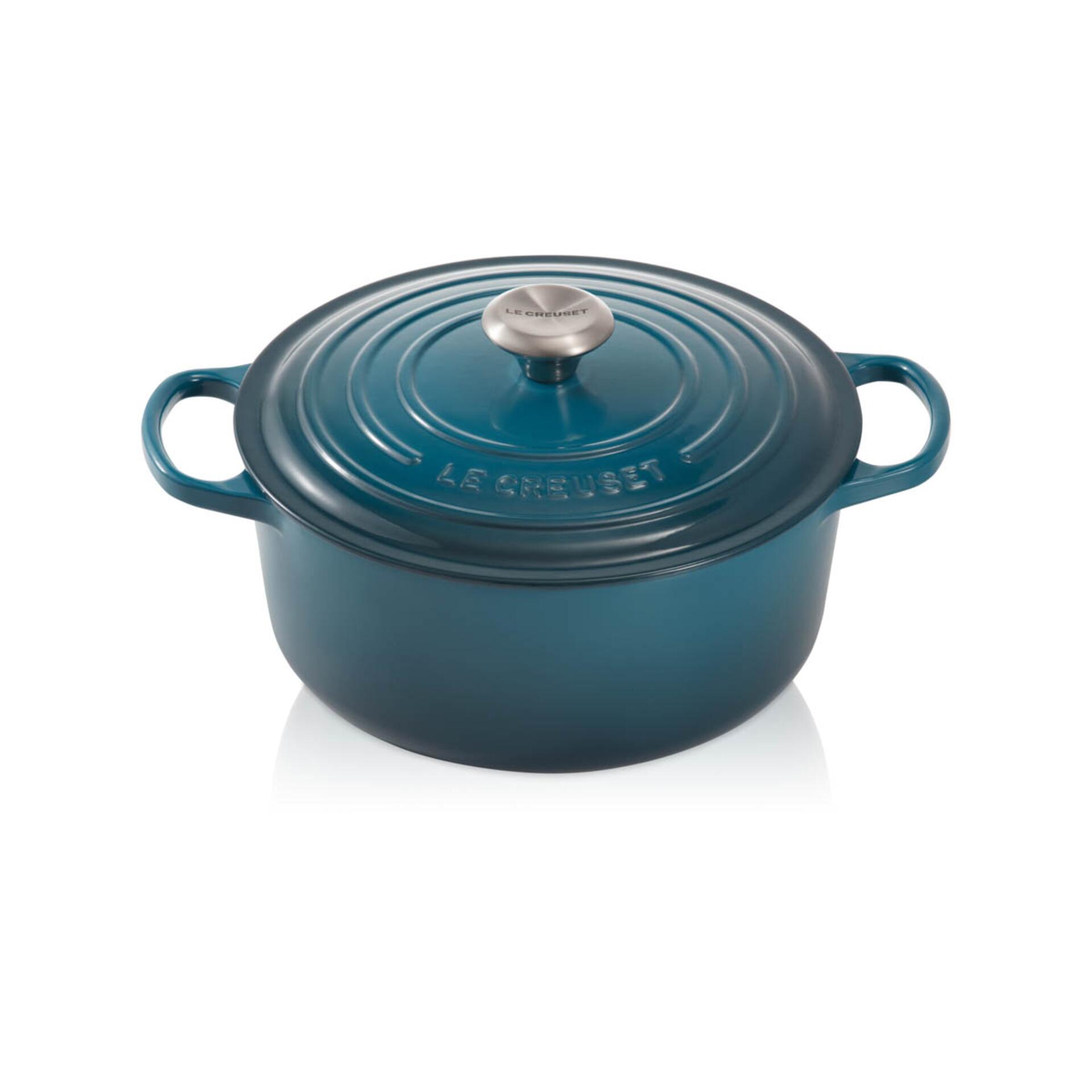 Le Creuset Bräter Signature 28 cm Deep Teal 6,7 L rund