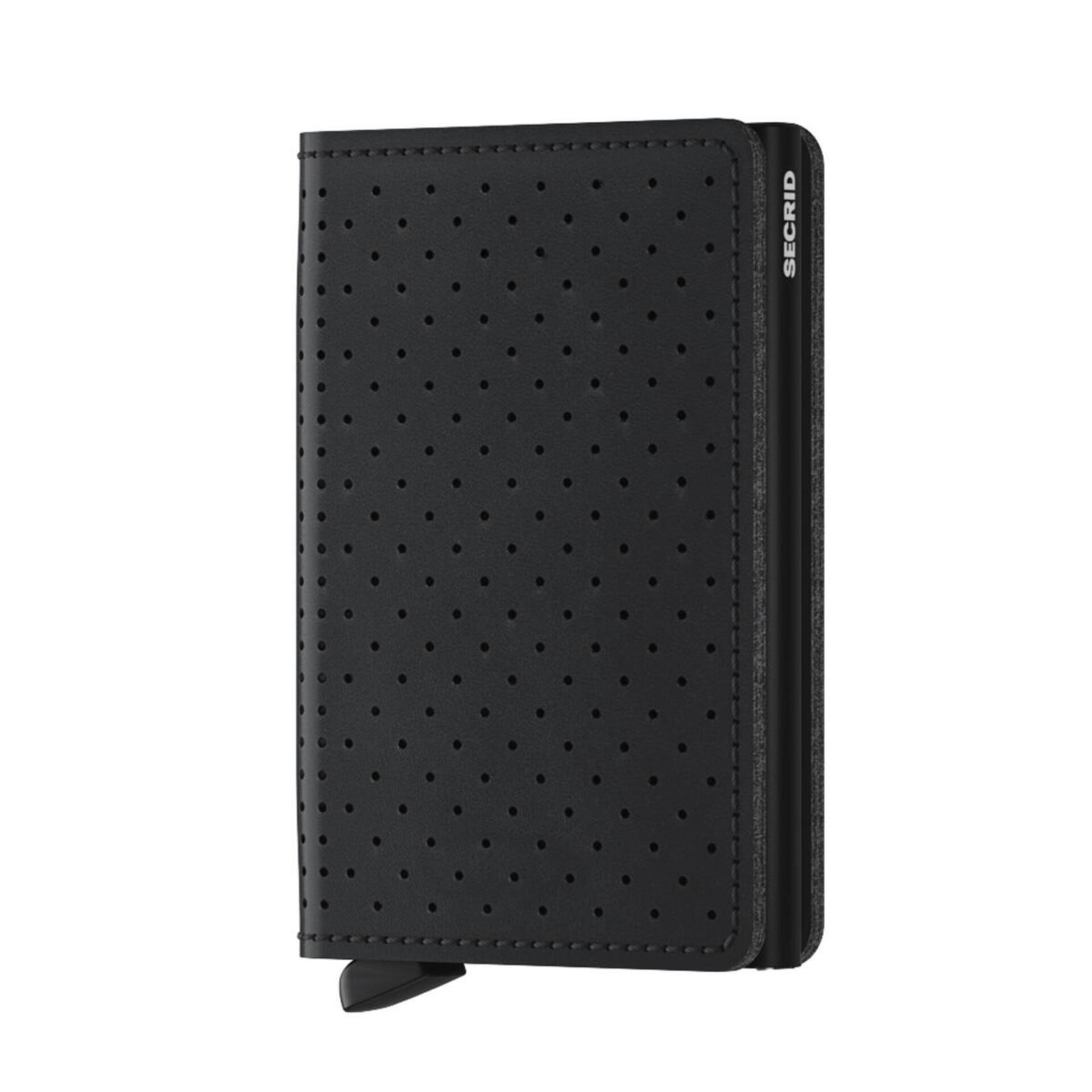 Secrid Slimwallet Perforated Black Leder