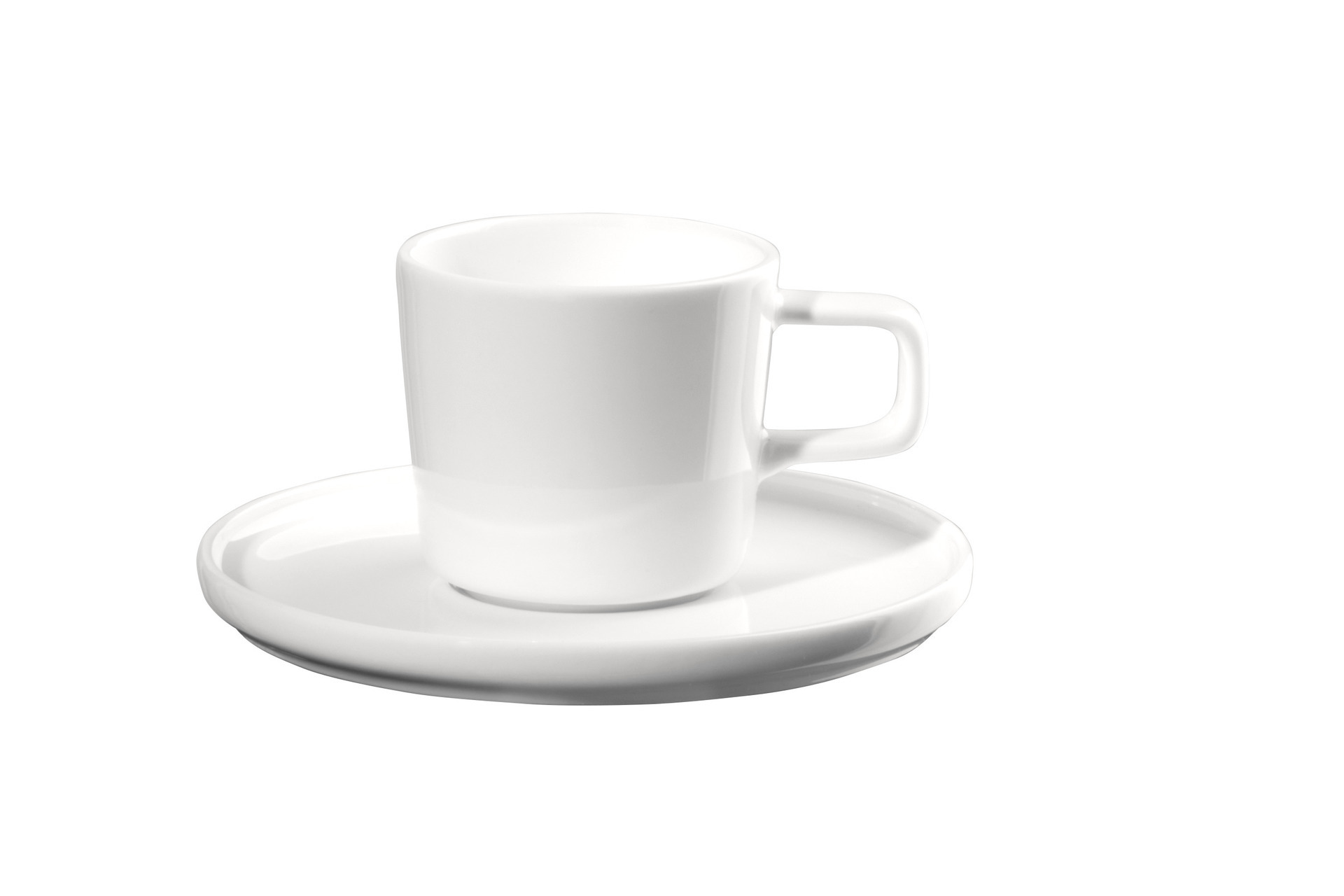 ASA oco Espressotasse mit Unterteller, oco weiß glänzend