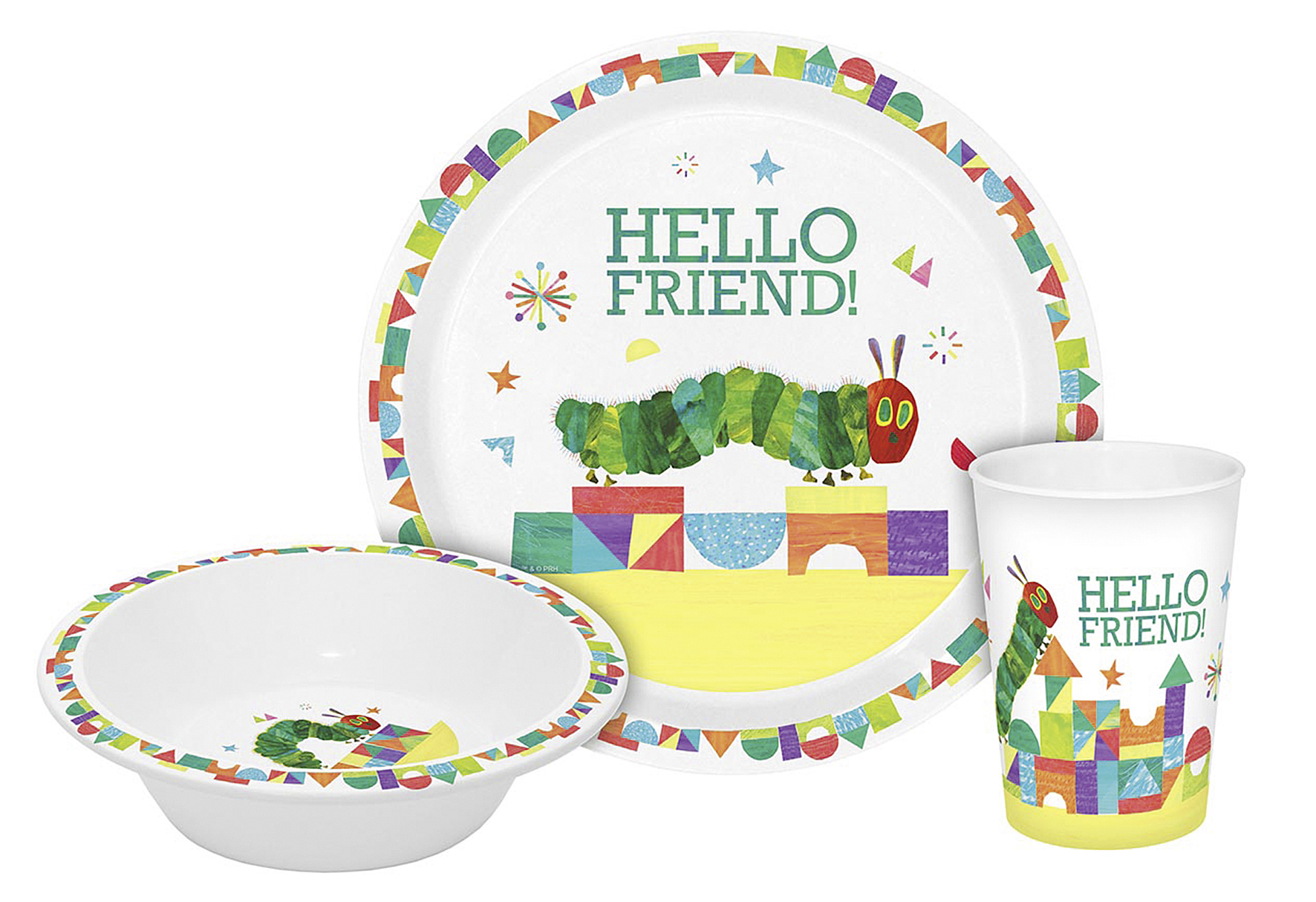 GEDA Kindergeschirr 'Raupe Nimmersatt - Hello Friend' 3