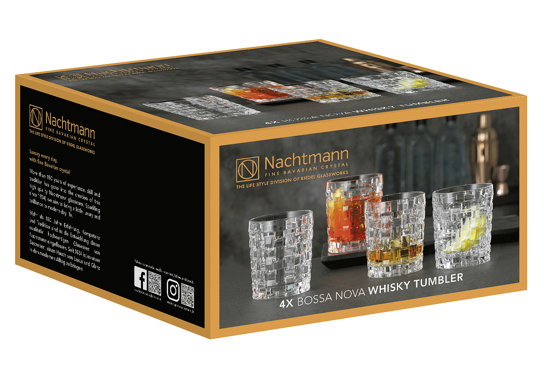 NACHTMANN Whiskybecher Bossa Nova 330ml 4er Set
