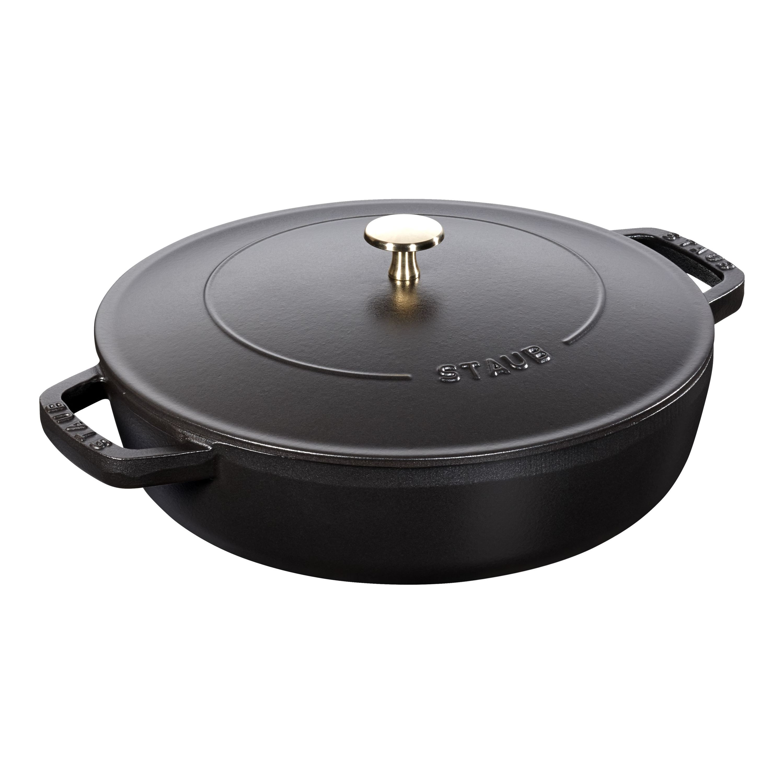 Staub Braisers Bräter mit Chistera Drop-Structure 24 cm, Gusseisen