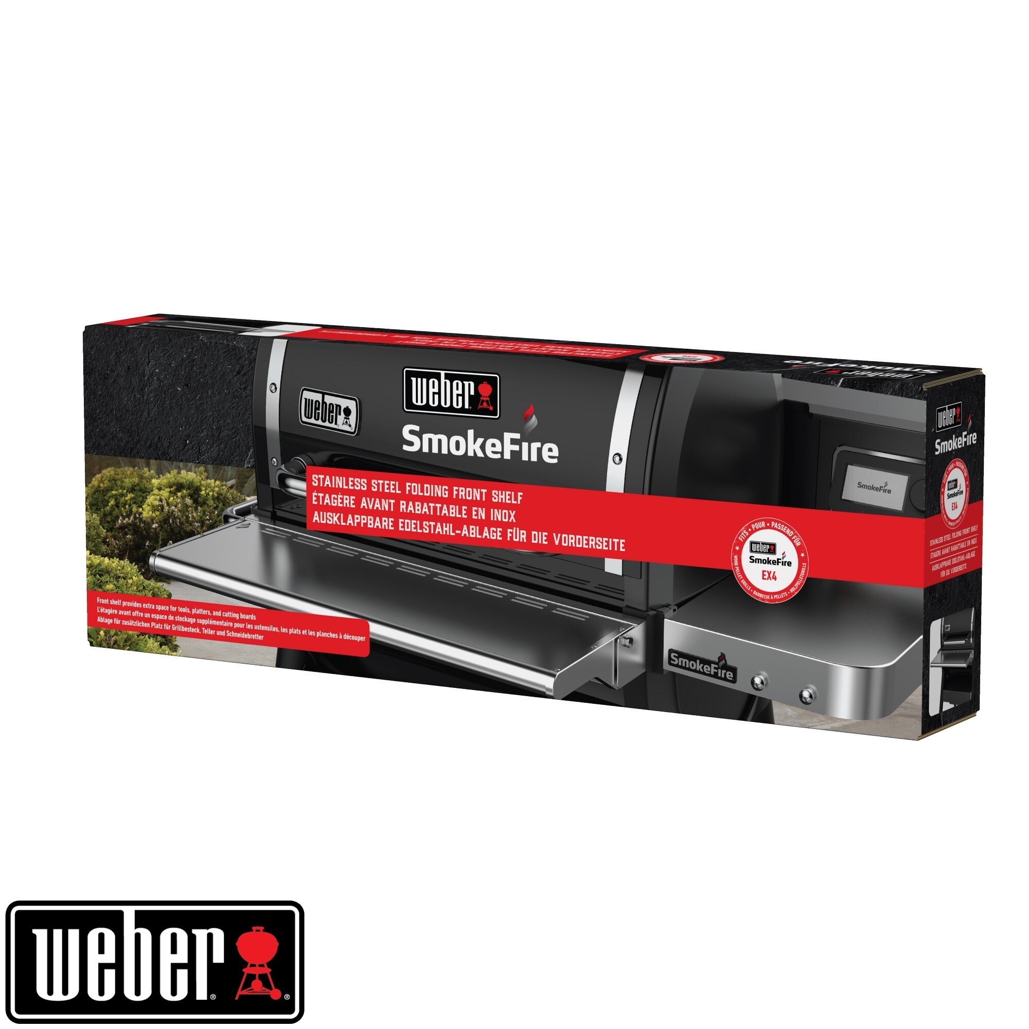 Weber SmokeFire klappbarer Edelstahl-Fronttisch passend