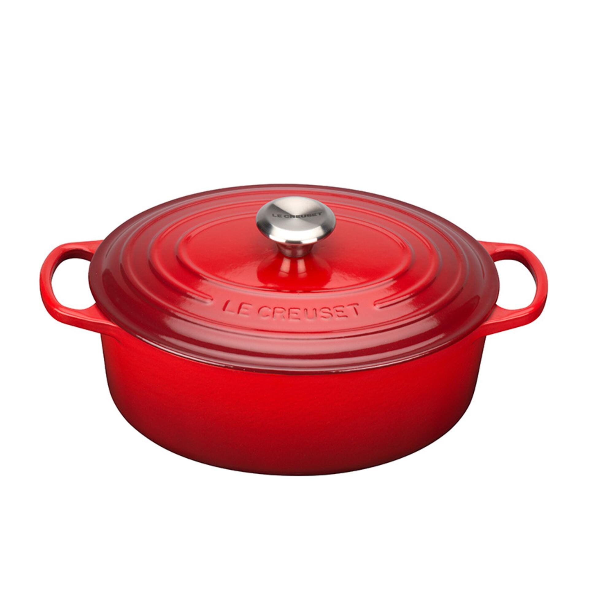 Le Creuset Bräter Signature 29 cm oval Kirschrot 4,7 L