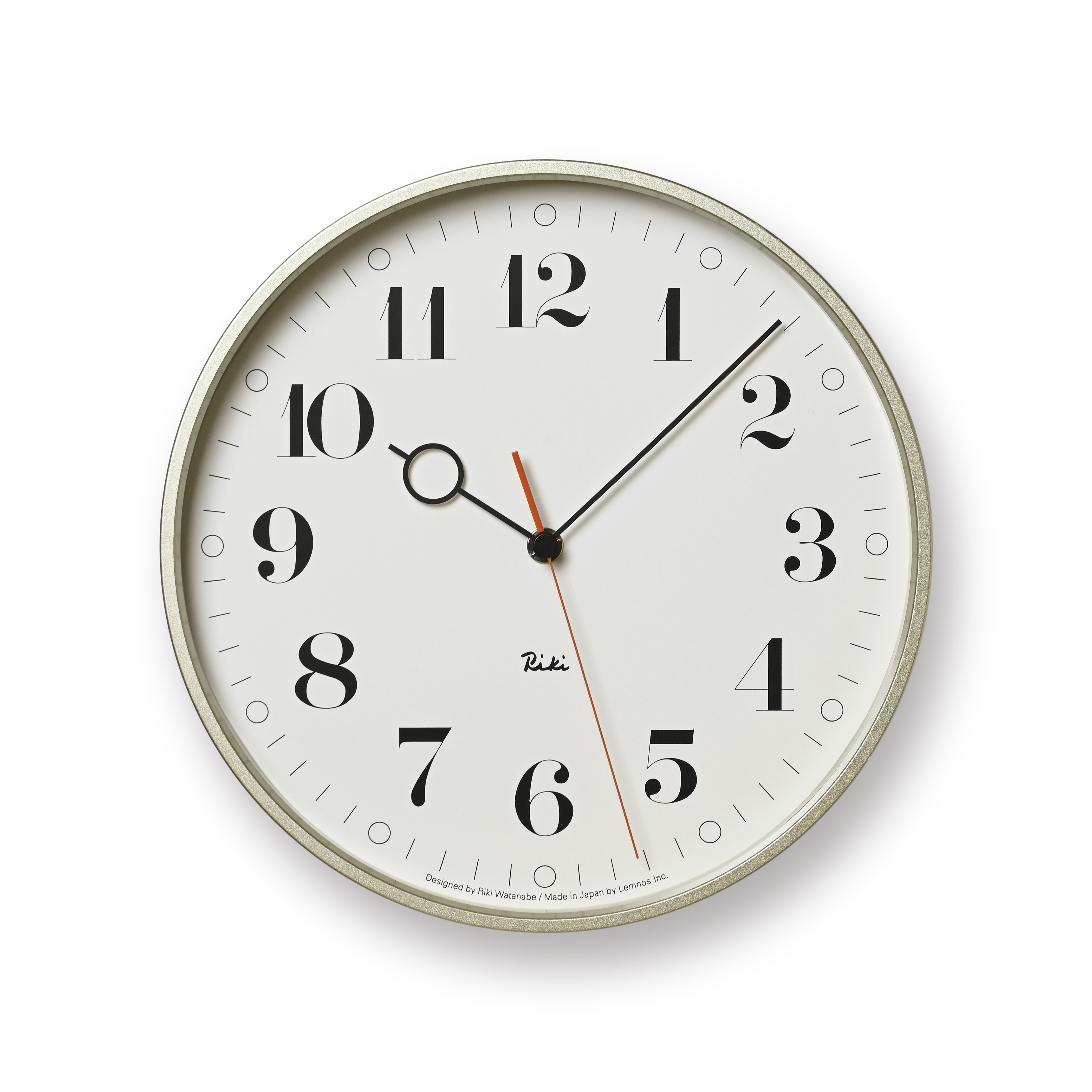 Lemnos Wanduhr RIKI RING CLOCK / white Lemnos Wanduhr RIKI RING CLOCK / white