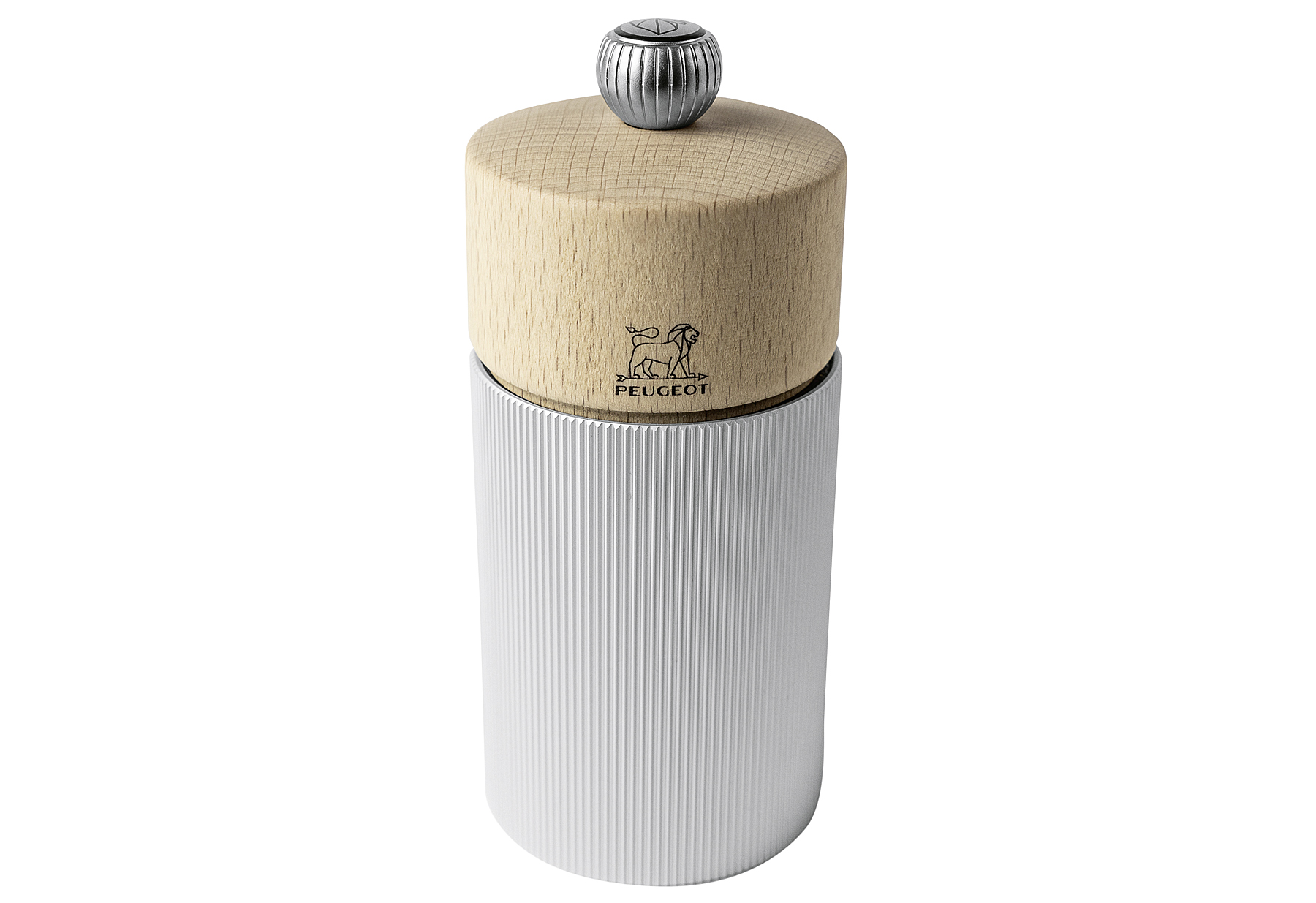 Peugeot LINE Pfeffermühle Aluminium/Natur 12 cm Peugeot LINE Pfeffermühle Aluminium/Natur 12 cm