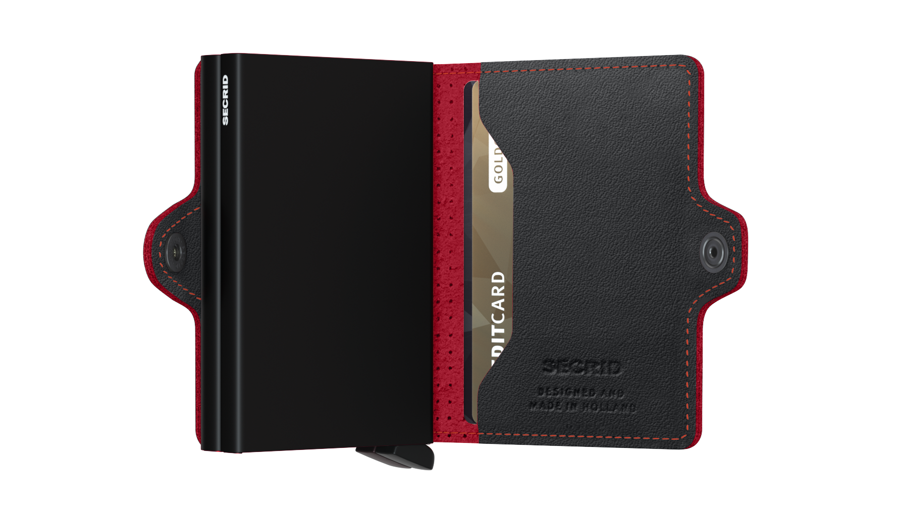 Secrid Twinwallet Perforated Black-Red