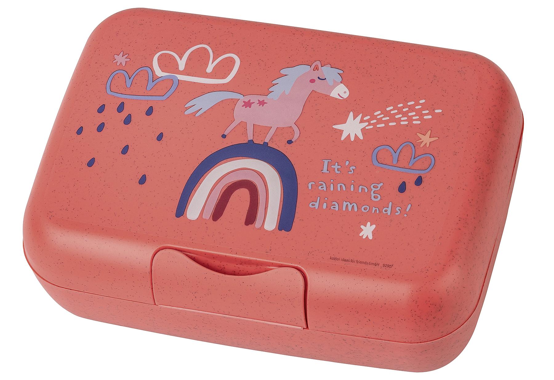 KOZIOL Lunchbox mit Trennschale, CANDY L DREAMS organic coral red