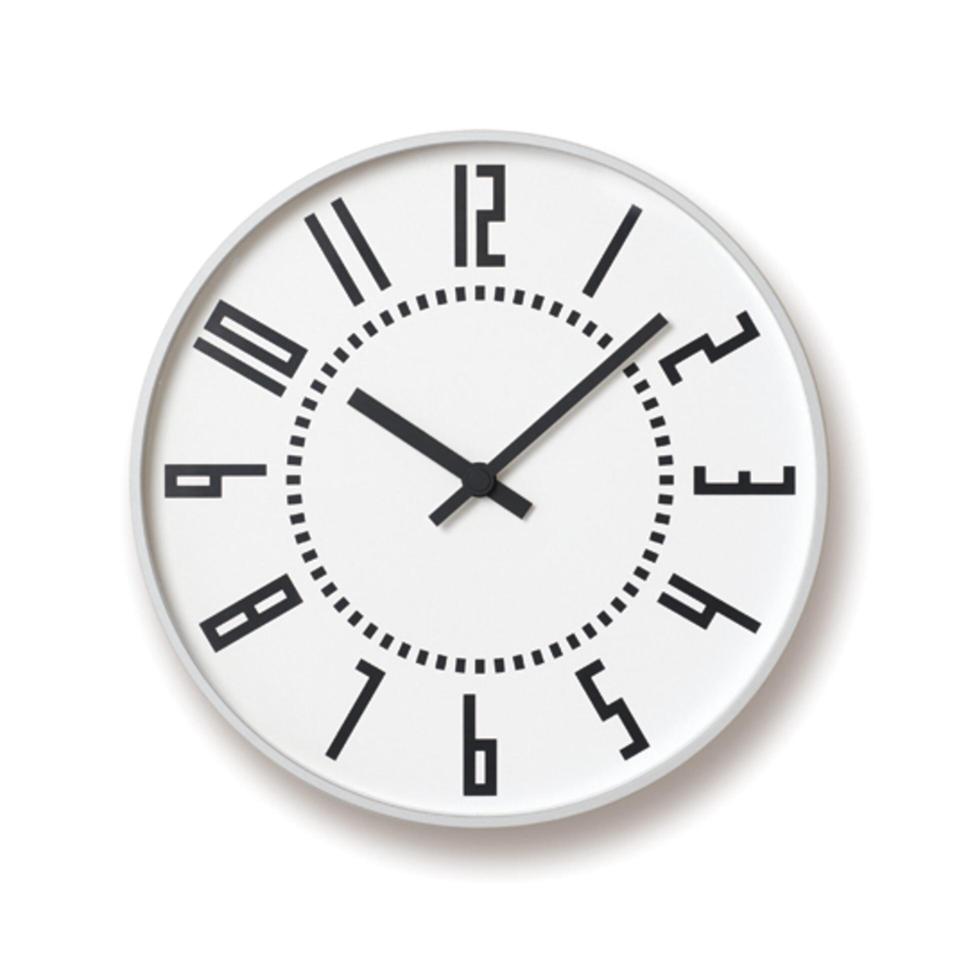 Lemnos Eki Clock Designuhr Weiß Lemnos Eki Clock Designuhr Weiß