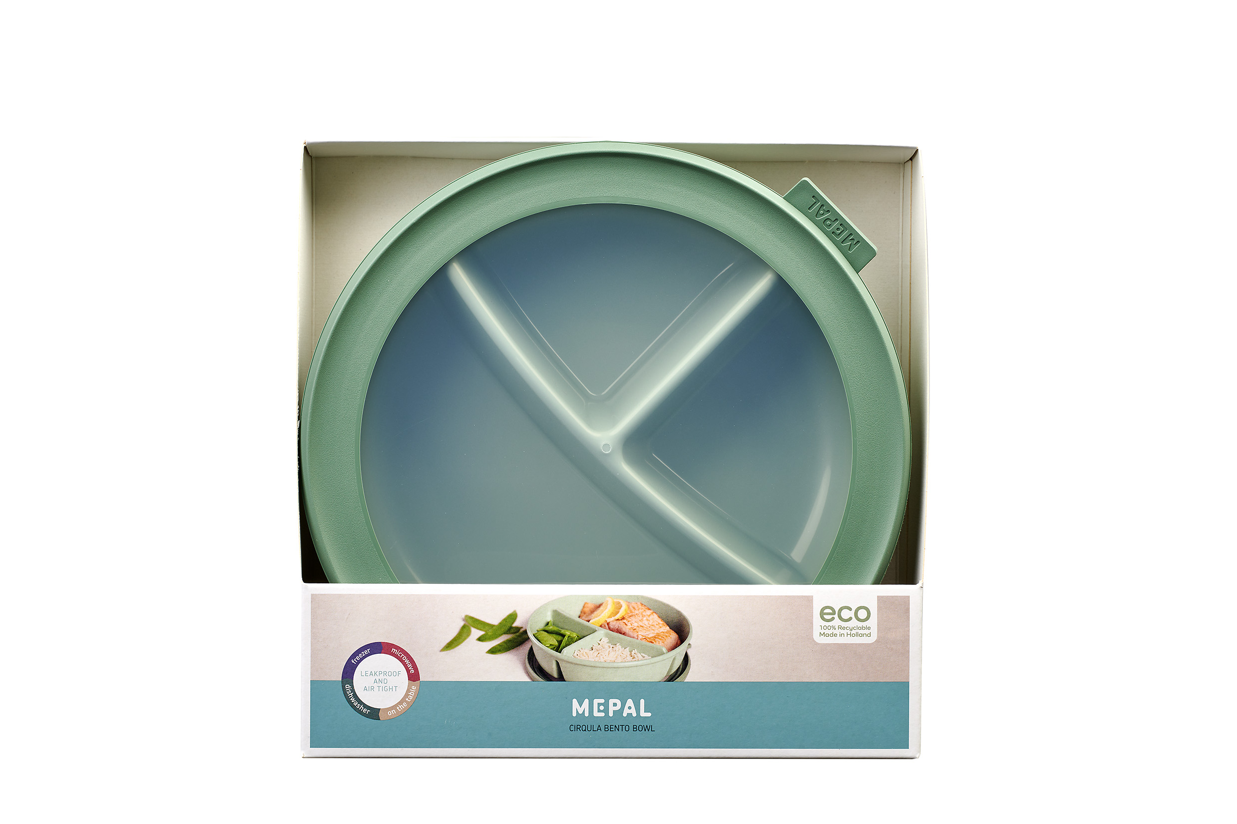 Mepal bento bowl cirqula rund - nordic sage