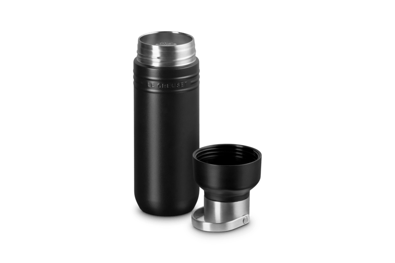 Le Creuset Trinkflasche 500ml Schwarz Matt