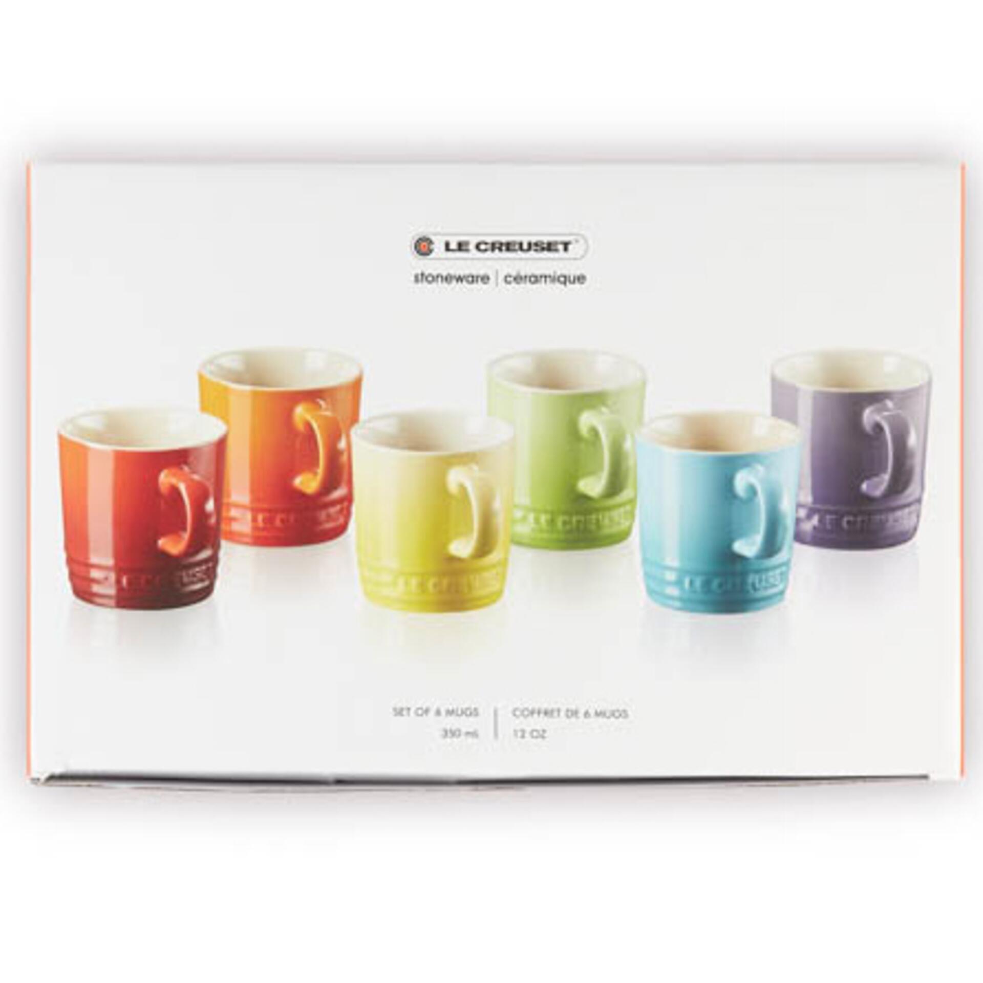 Le Creuset Becher 350 ml 6er-Set Regenbogen