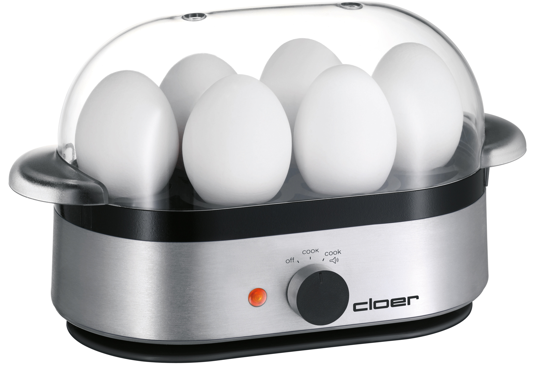 CLOER Eierkocher 6099 bis zu 6 Eier Alu matt