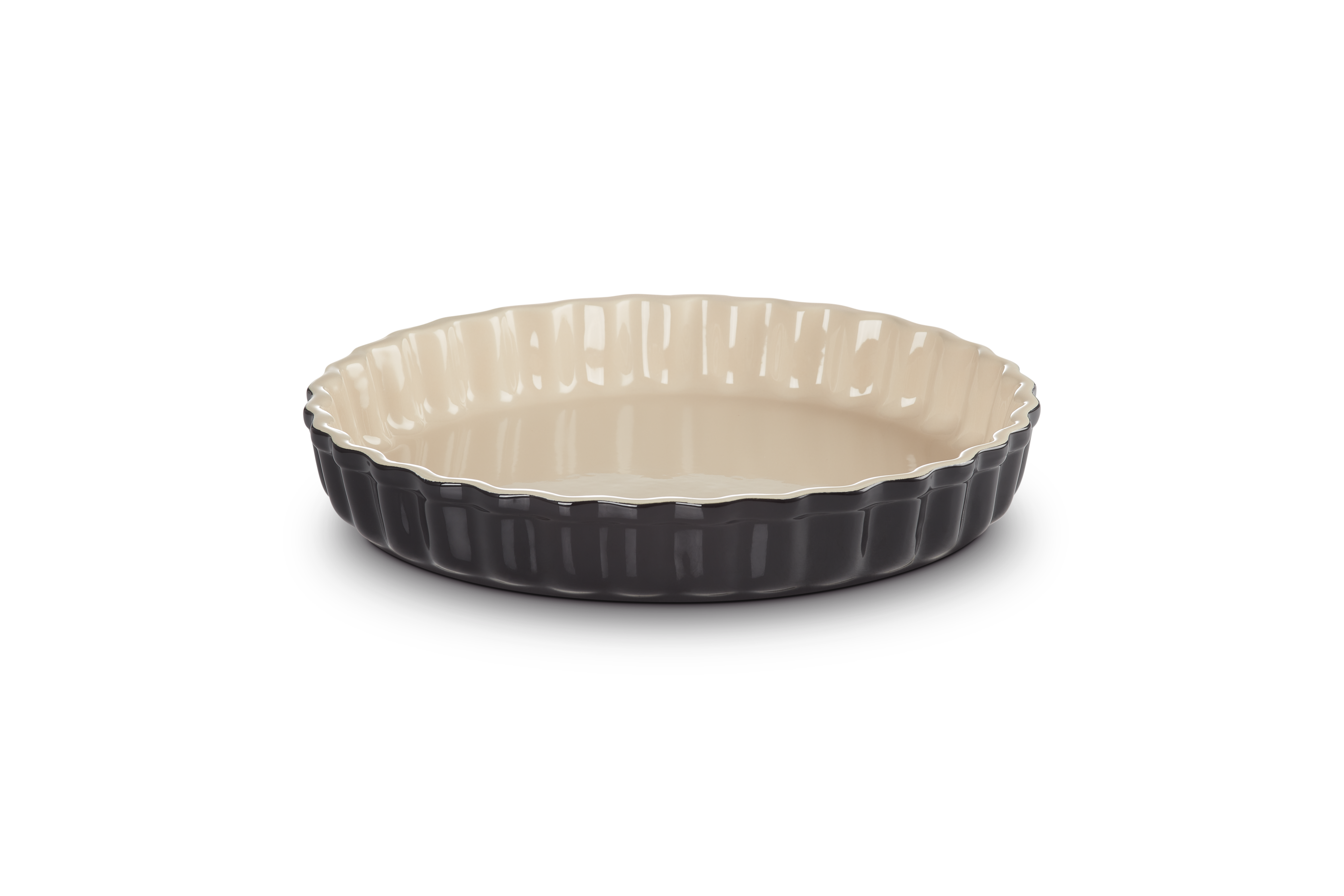 Le Creuset Tarte-Form 28 cm Schwarz glänzend