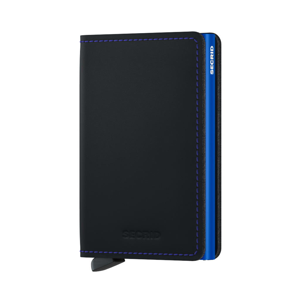 Secrid Slimmwallet Matte Black & Blue