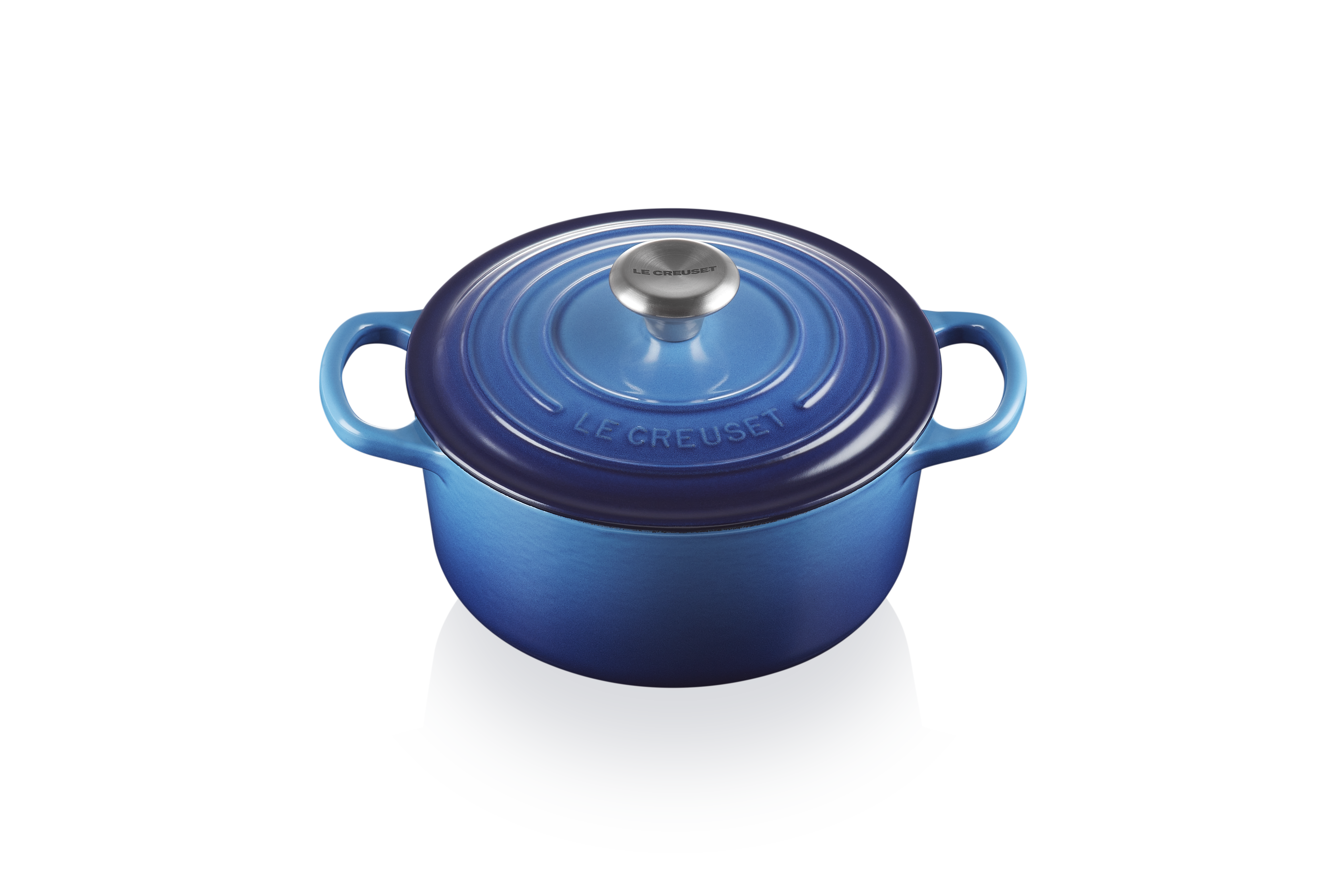 Le Creuset BRÄTER RUND SIGNATURE 18 CM AZURE Le Creuset BRÄTER RUND SIGNATURE 18 CM AZURE