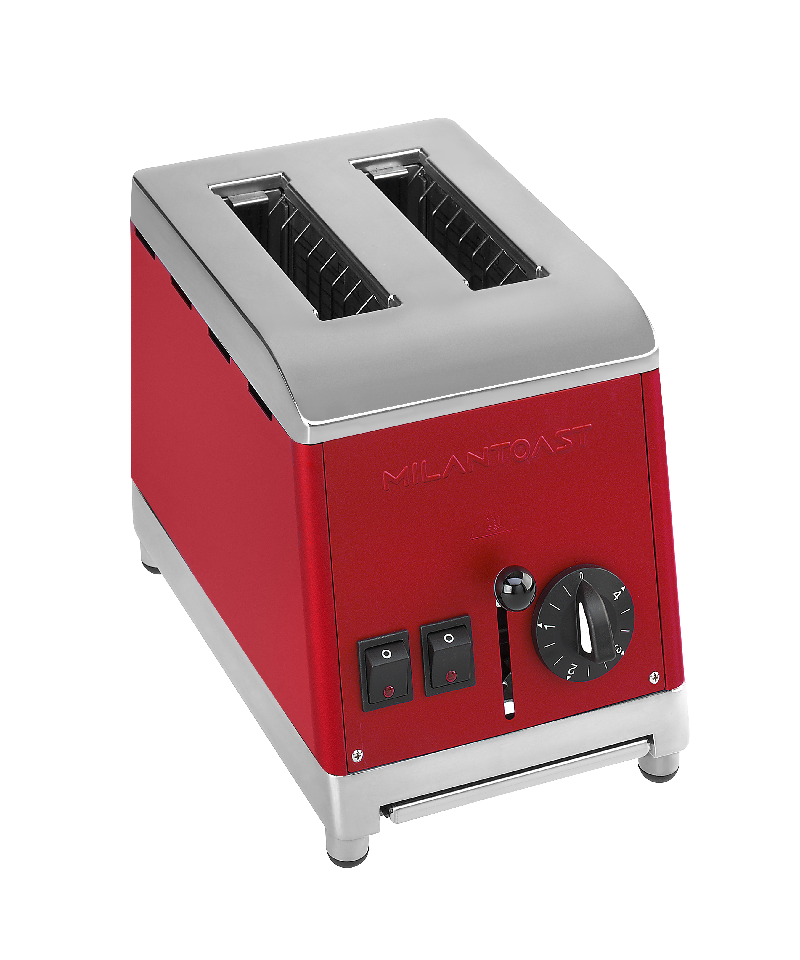 Milantoast 2-Schlitz-Toaster rot