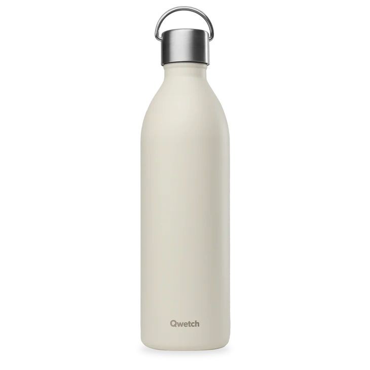 QWETCH Isolierflasche active matt sand 1000ml Ø 8.3 cm