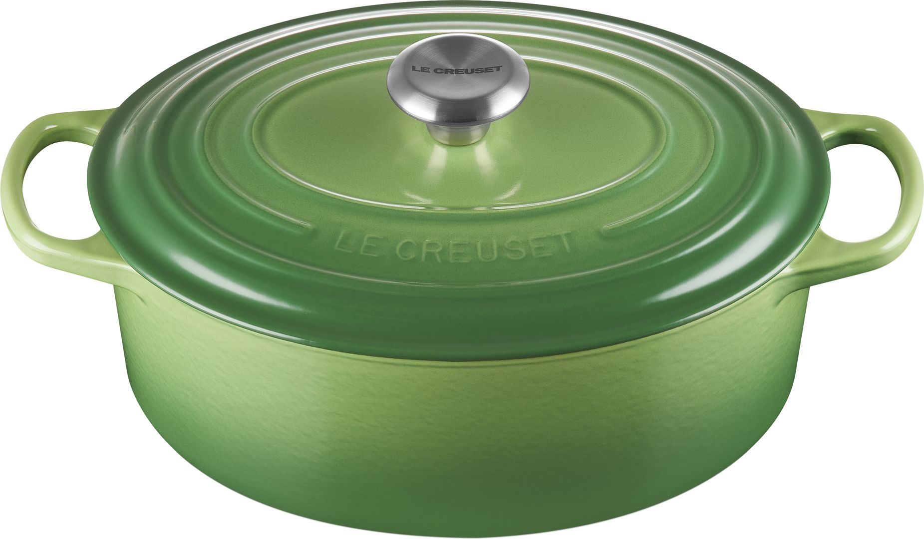 Le Creuset Bräter Signature oval 31 cm Bamboo Green