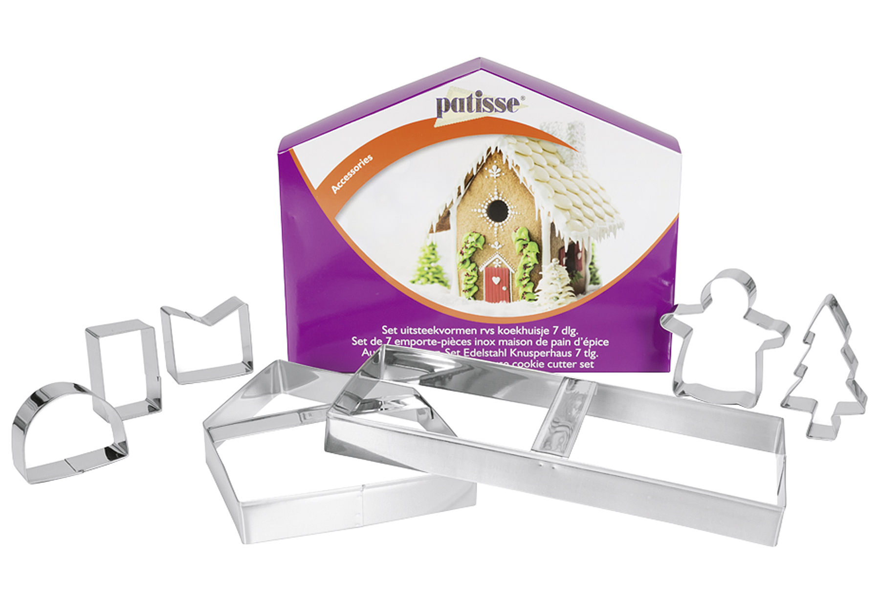 PATISSE Ausstechformen 'Knusperhaus' 7-teilig