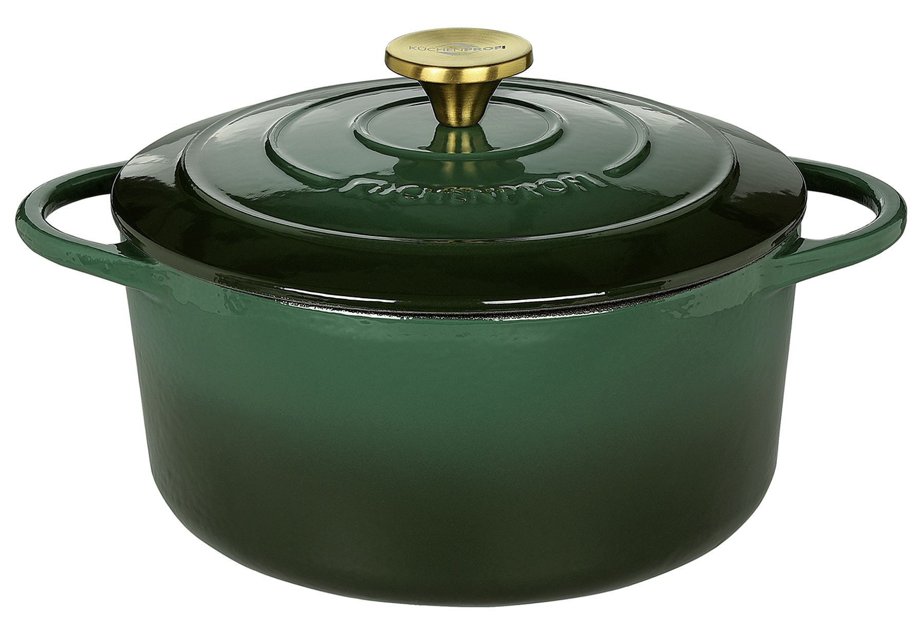 KÜCHENPROFI Bratentopf Provence rund 24cm racing green